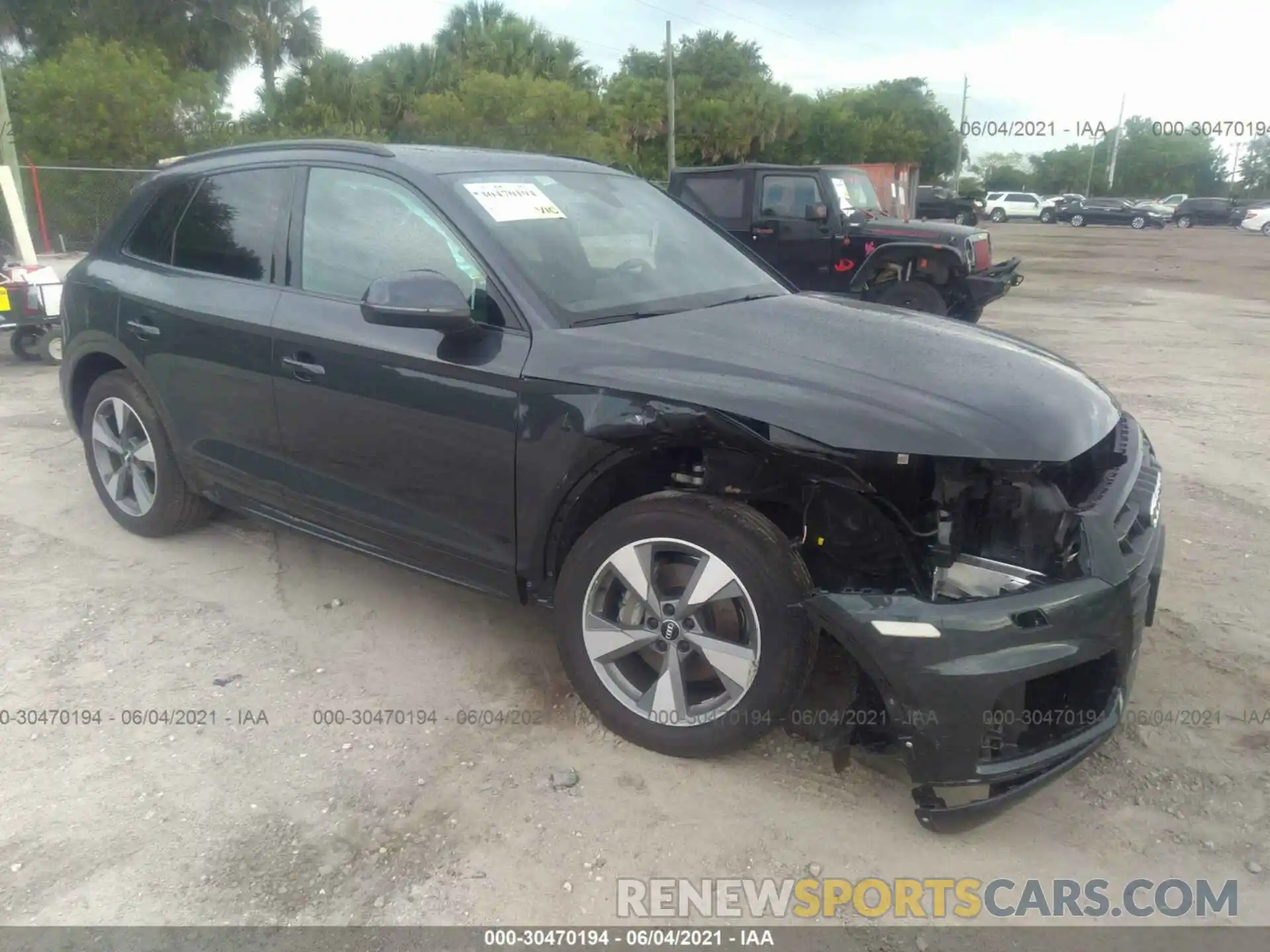 1 Photograph of a damaged car WA1ANAFY4L2111629 AUDI Q5 2020