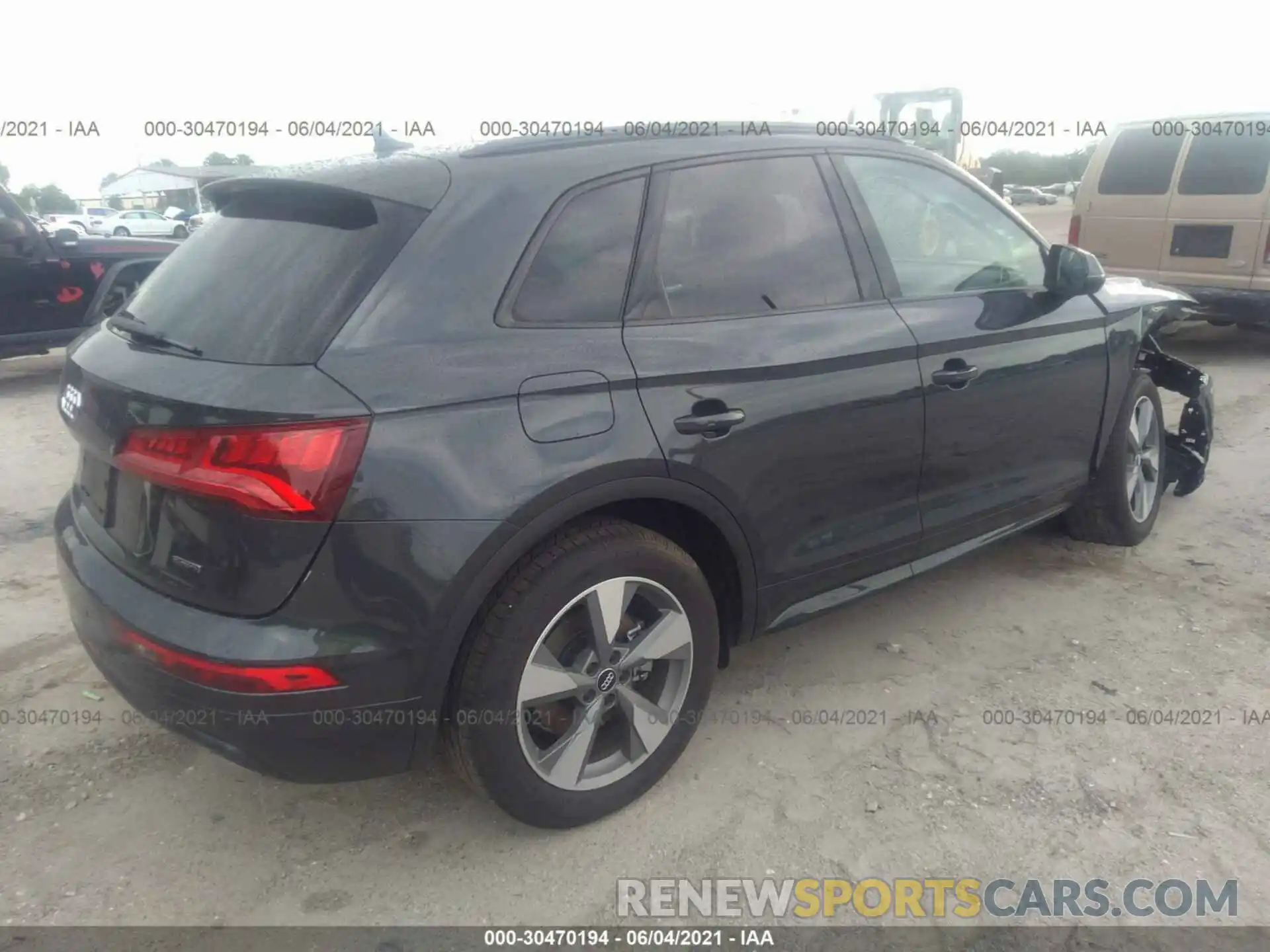 4 Фотография поврежденного автомобиля WA1ANAFY4L2111629 AUDI Q5 2020