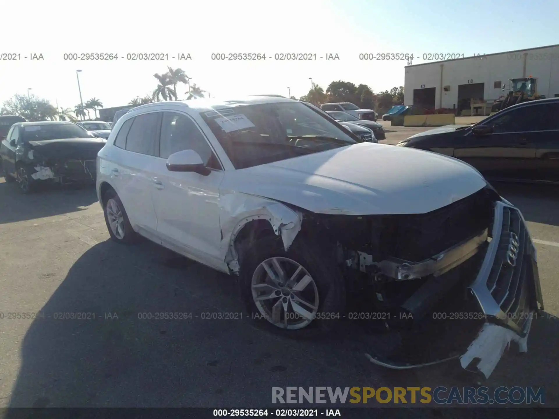 1 Photograph of a damaged car WA1ANAFY6L2023956 AUDI Q5 2020