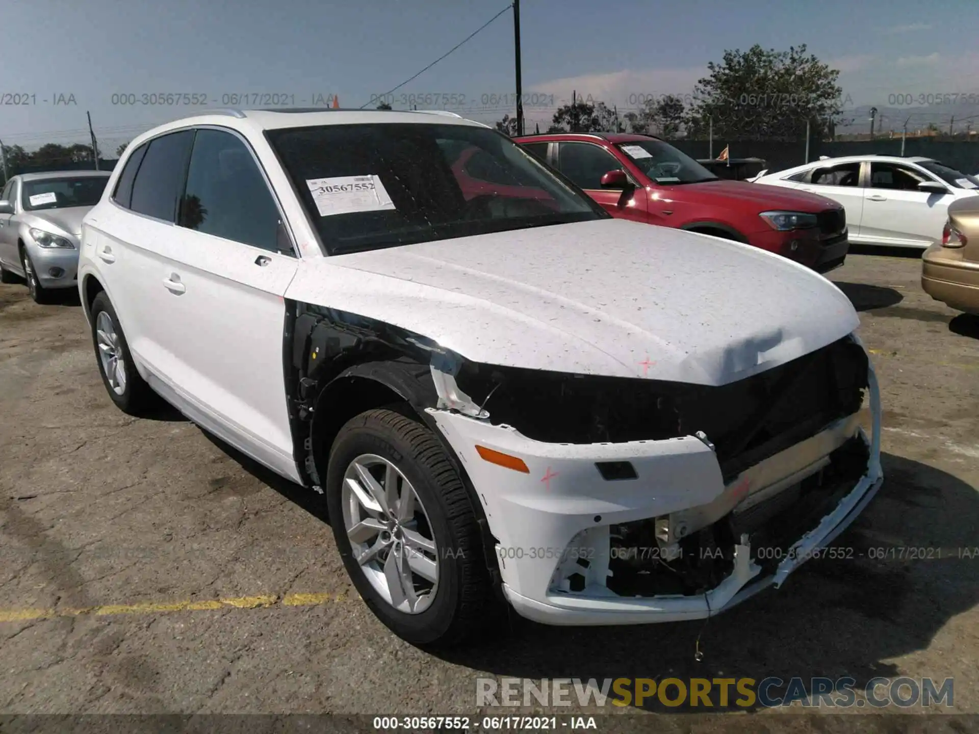 1 Photograph of a damaged car WA1ANAFY8L2071197 AUDI Q5 2020