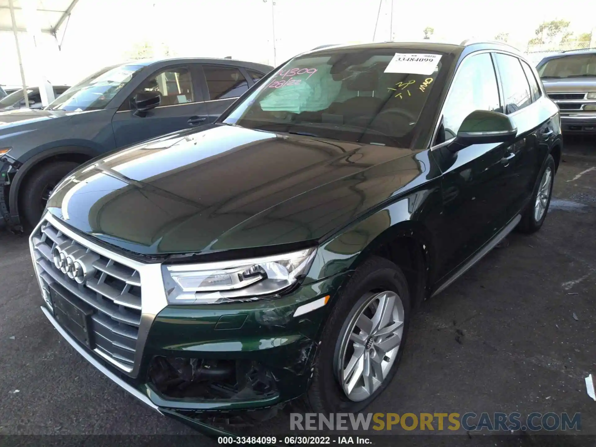 2 Photograph of a damaged car WA1ANAFY9L2091409 AUDI Q5 2020