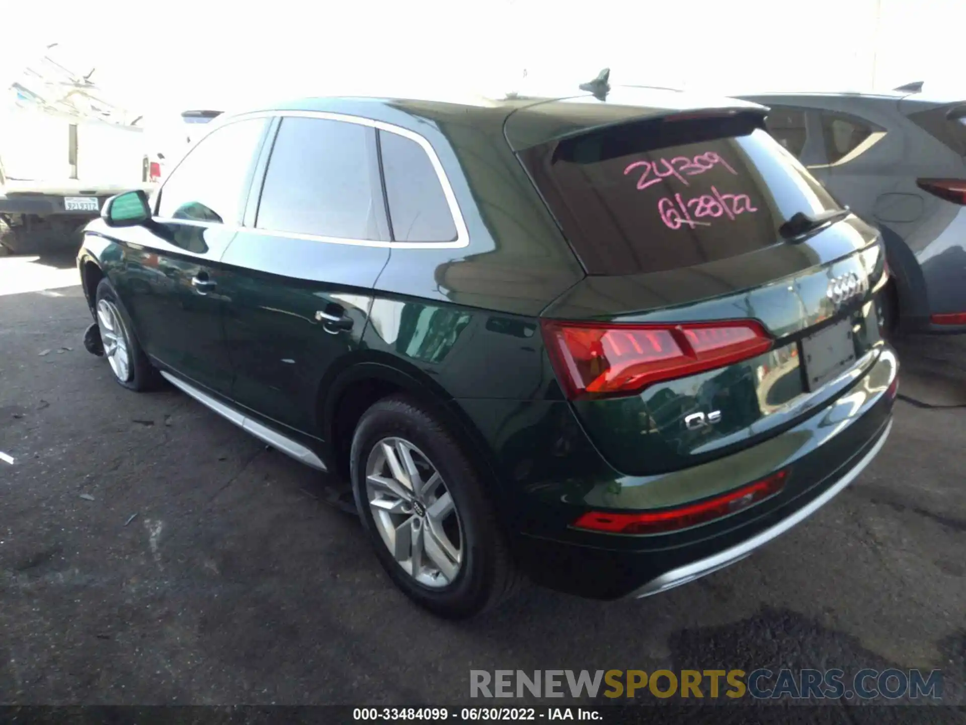 3 Фотография поврежденного автомобиля WA1ANAFY9L2091409 AUDI Q5 2020