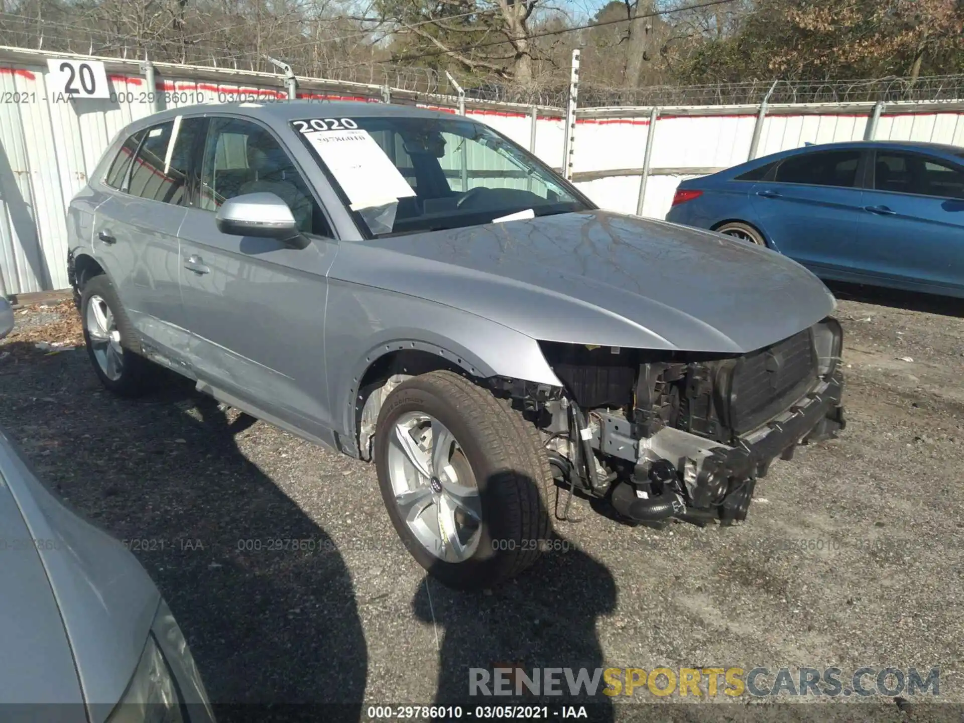 1 Photograph of a damaged car WA1ANAFYXL2022745 AUDI Q5 2020