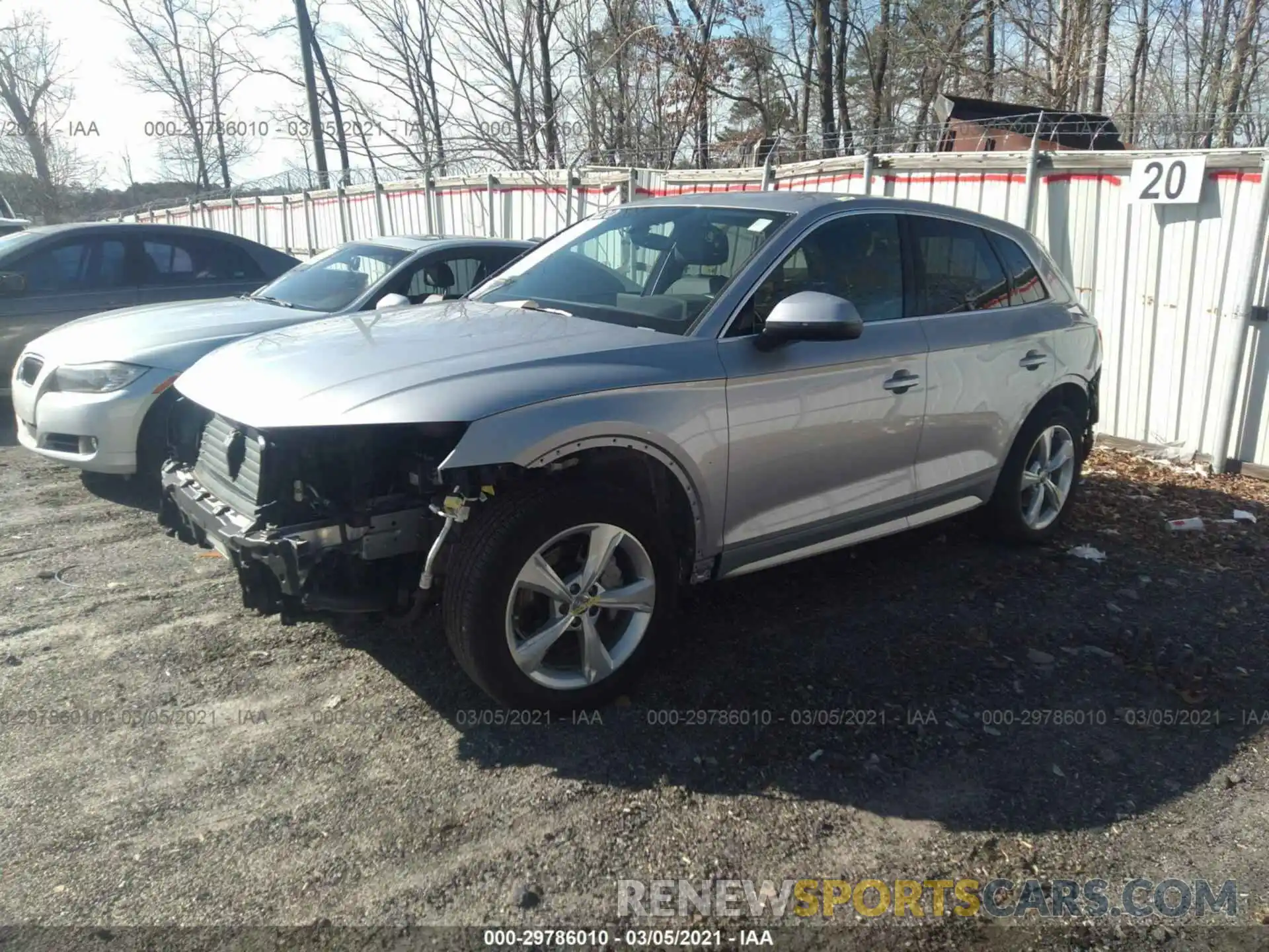 2 Photograph of a damaged car WA1ANAFYXL2022745 AUDI Q5 2020