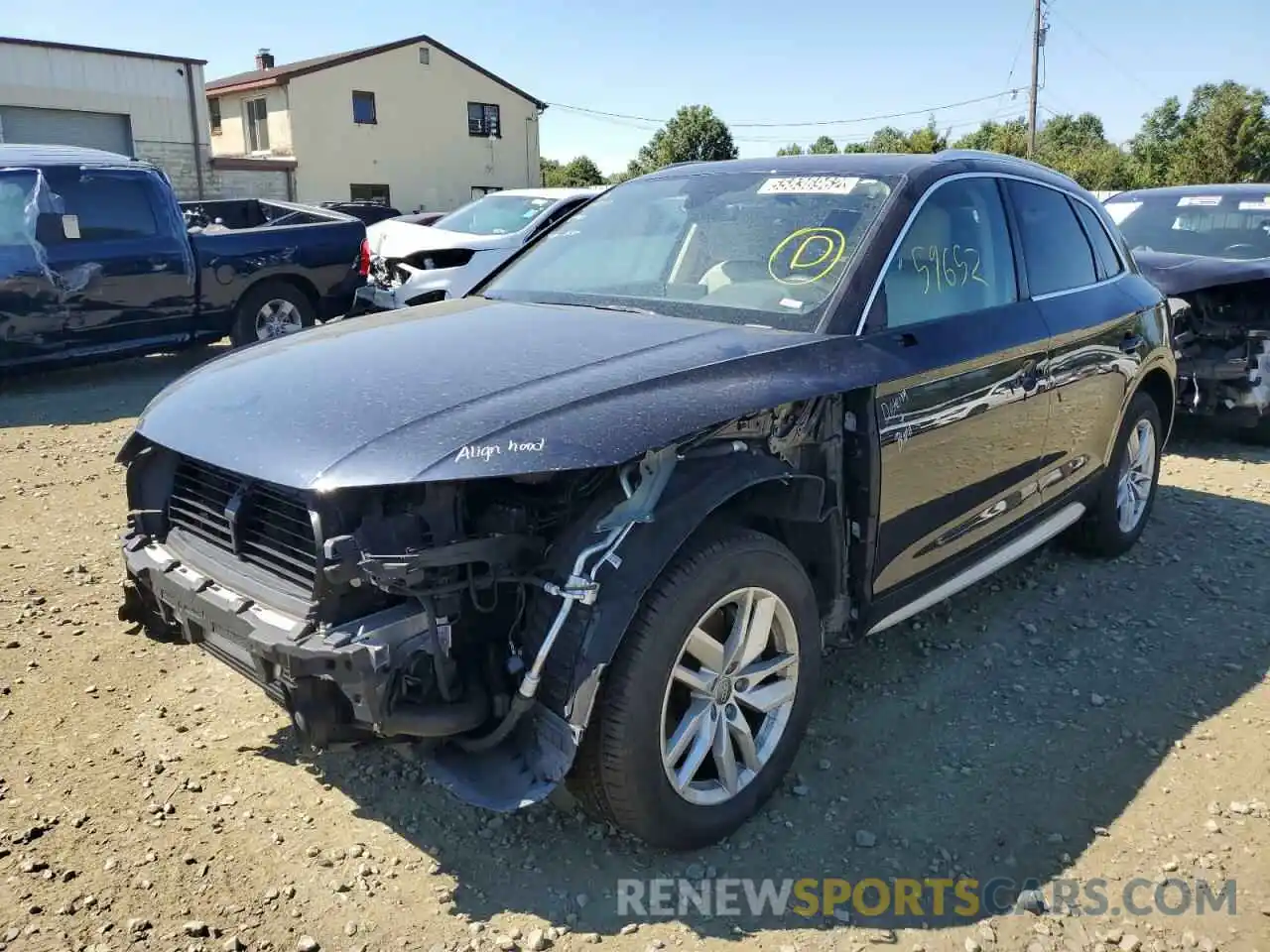 2 Photograph of a damaged car WA1ANAFYXL2031090 AUDI Q5 2020