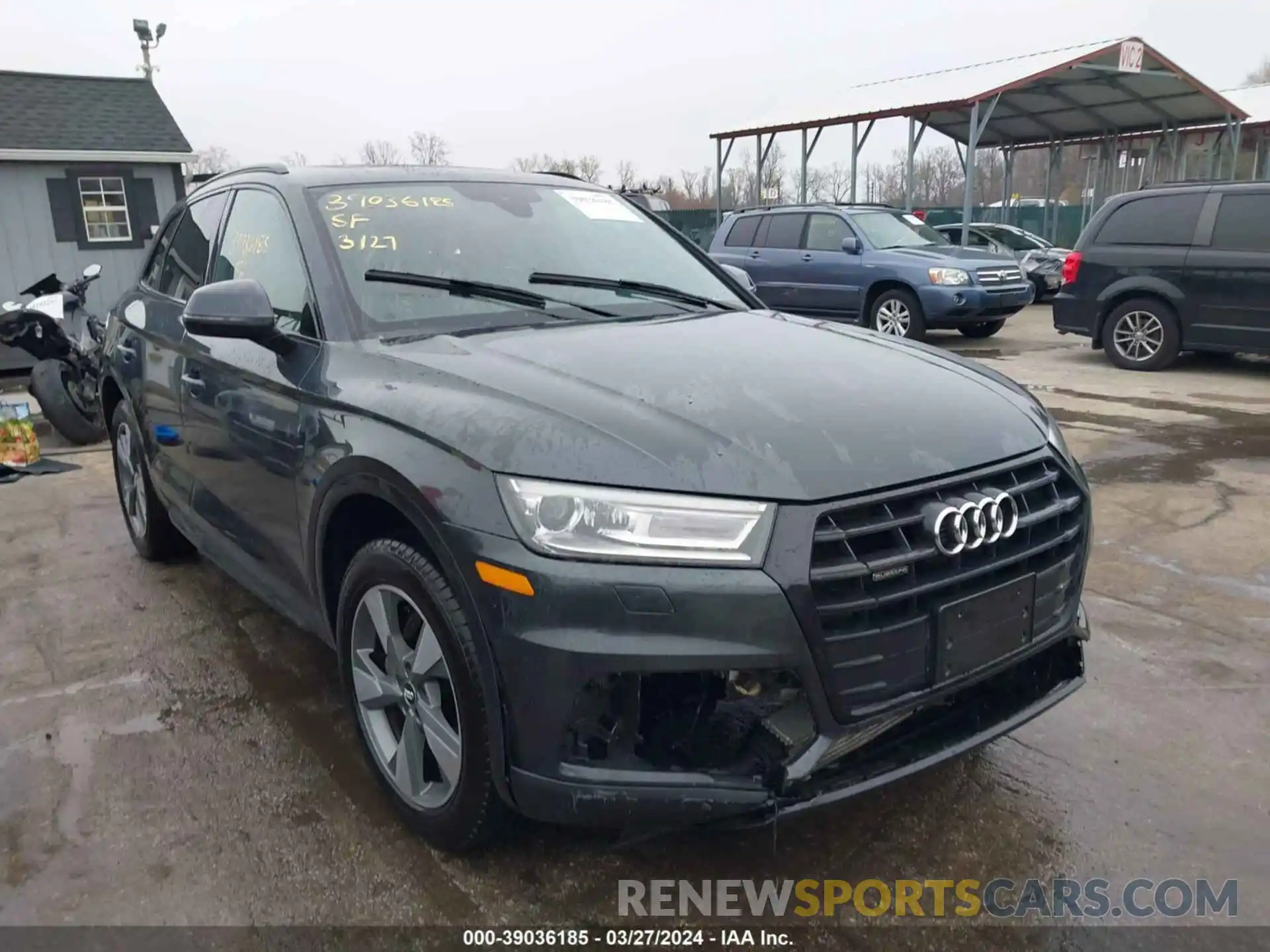 1 Фотография поврежденного автомобиля WA1ANAFYXL2077762 AUDI Q5 2020