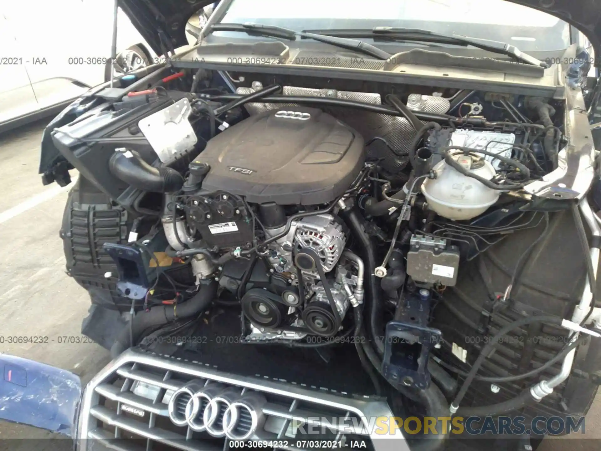 10 Фотография поврежденного автомобиля WA1ANAFYXL2100277 AUDI Q5 2020