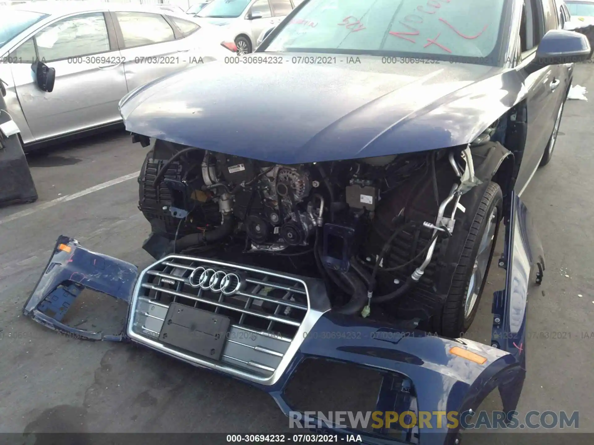 6 Photograph of a damaged car WA1ANAFYXL2100277 AUDI Q5 2020