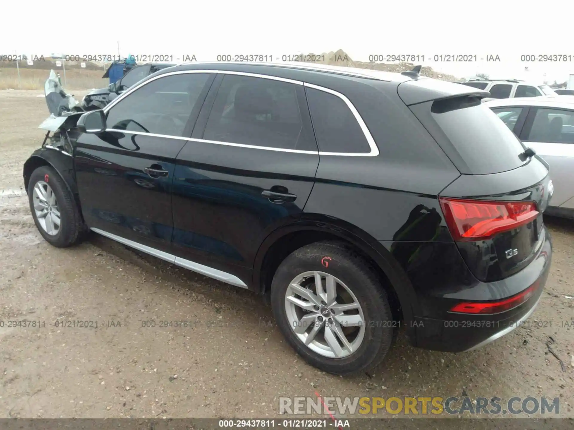 3 Фотография поврежденного автомобиля WA1ANAFYXL2105091 AUDI Q5 2020