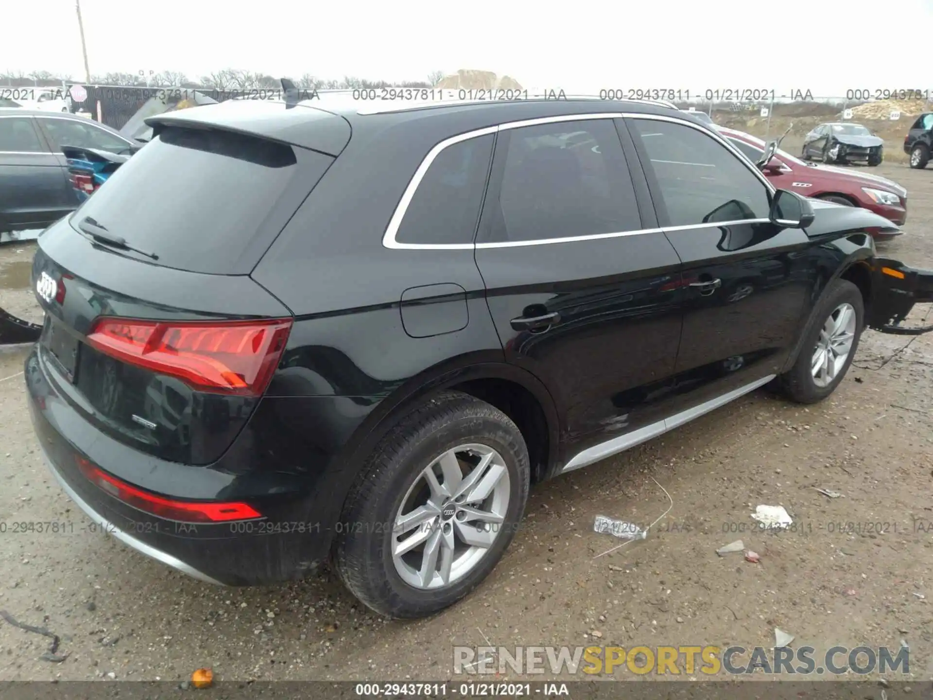 4 Фотография поврежденного автомобиля WA1ANAFYXL2105091 AUDI Q5 2020