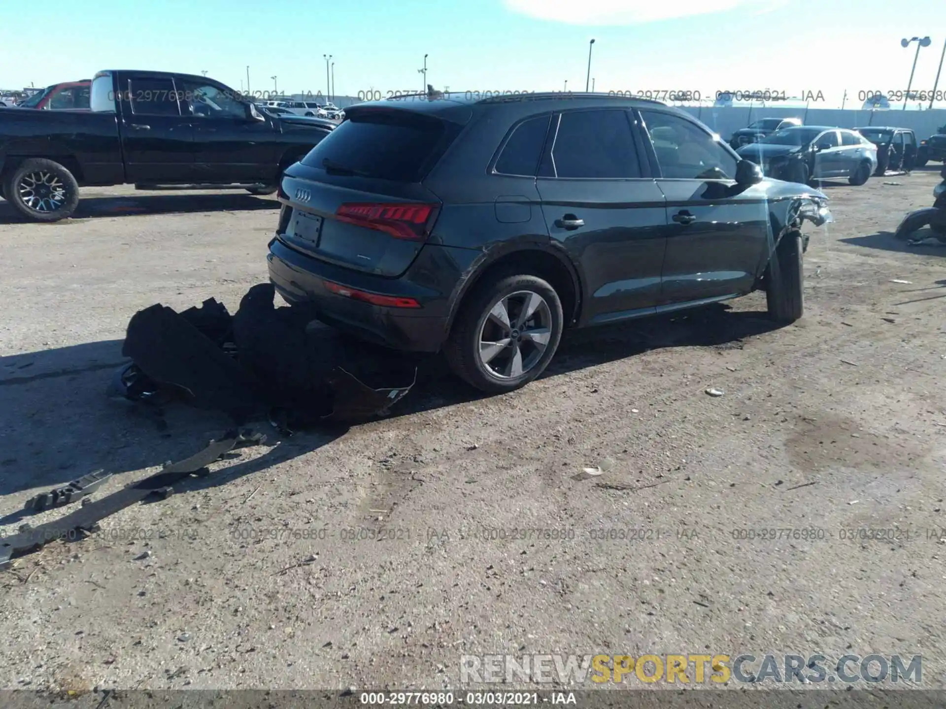 4 Фотография поврежденного автомобиля WA1ANAFYXL2109187 AUDI Q5 2020