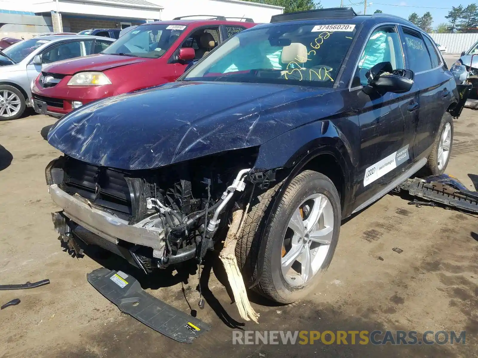 2 Photograph of a damaged car WA1BNAFY0L2004033 AUDI Q5 2020