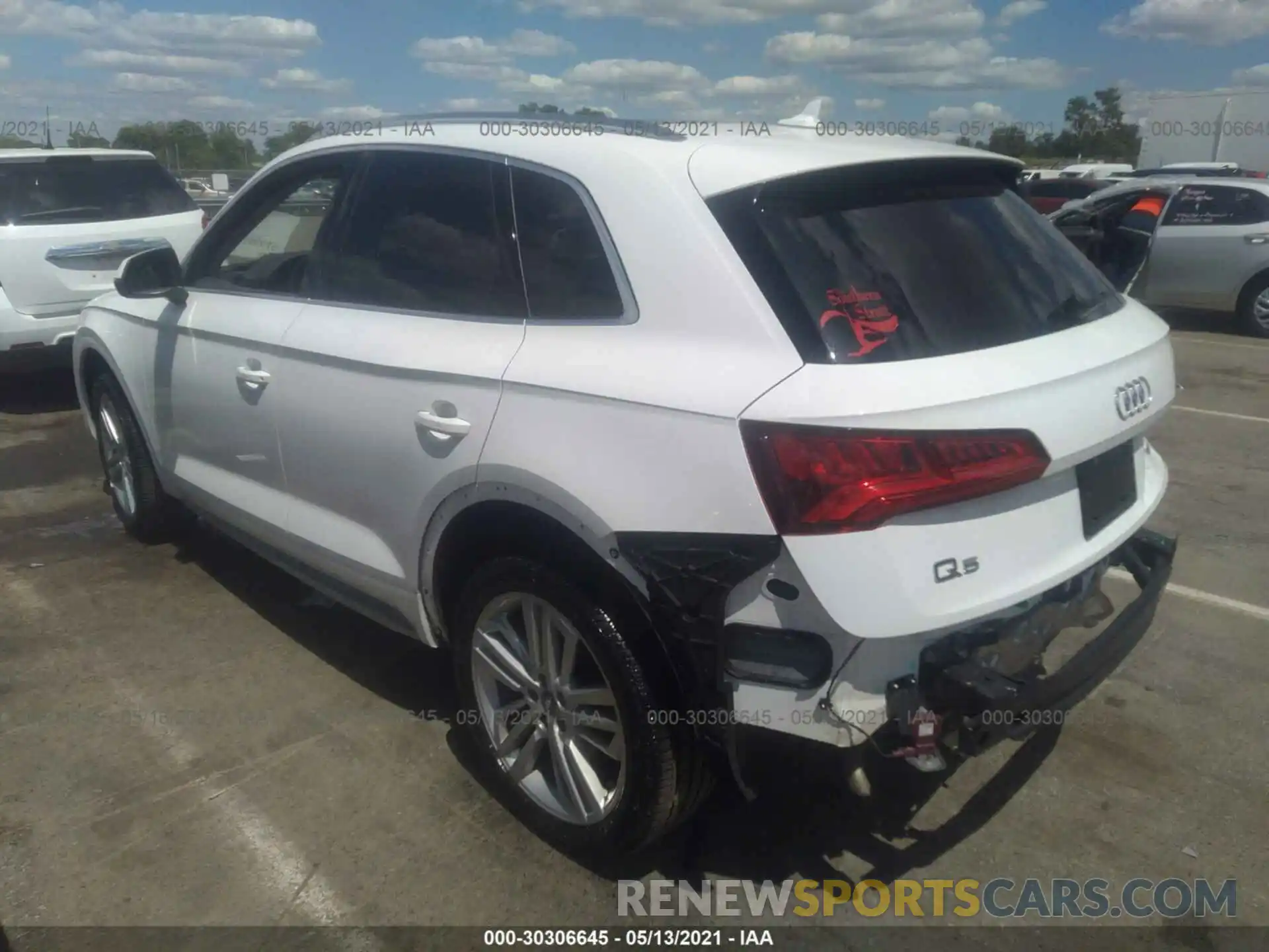 3 Фотография поврежденного автомобиля WA1BNAFY0L2031443 AUDI Q5 2020