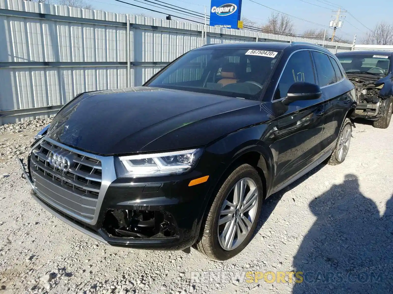 2 Фотография поврежденного автомобиля WA1BNAFY0L2072333 AUDI Q5 2020