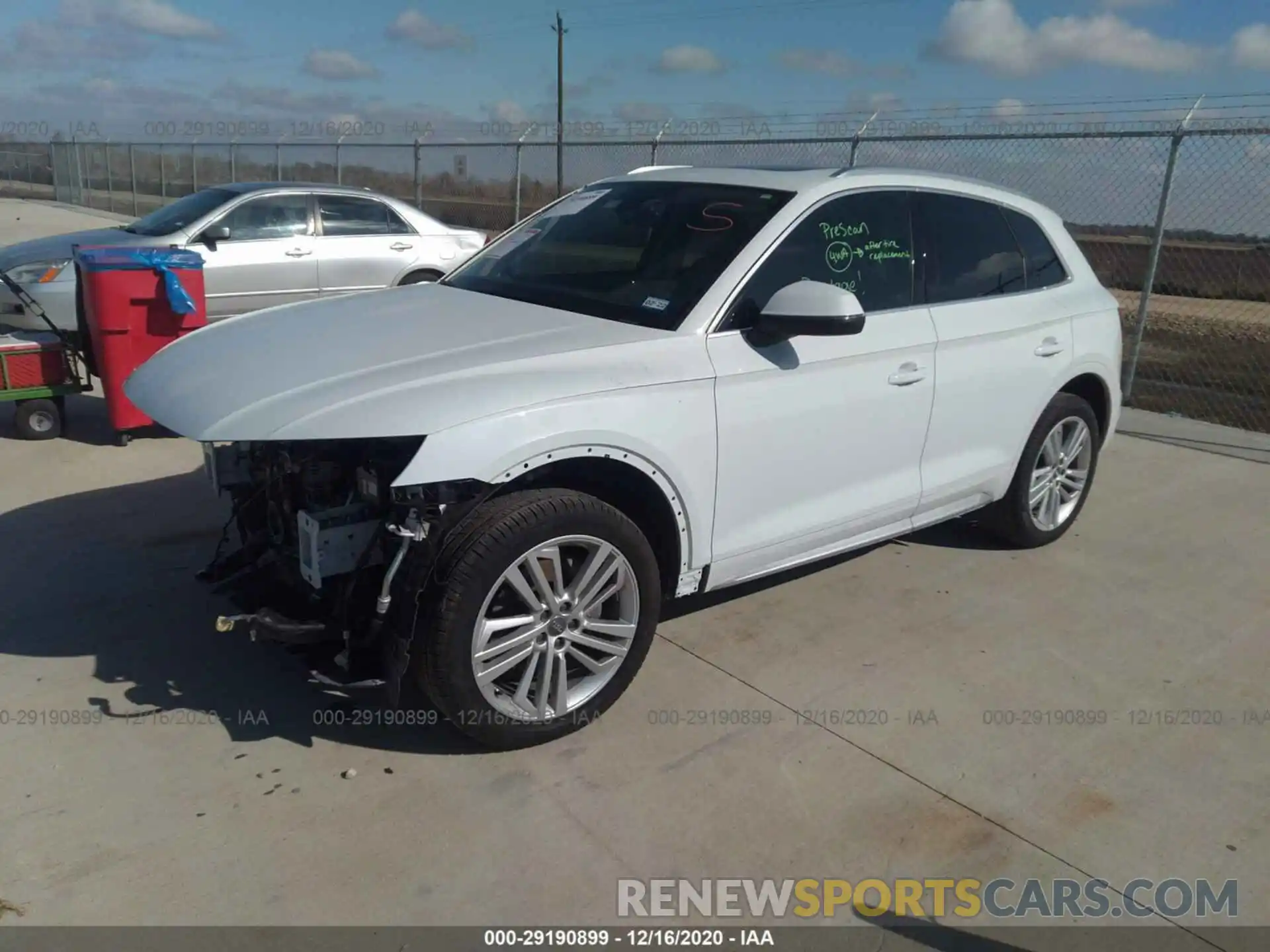 2 Фотография поврежденного автомобиля WA1BNAFY1L2021701 AUDI Q5 2020