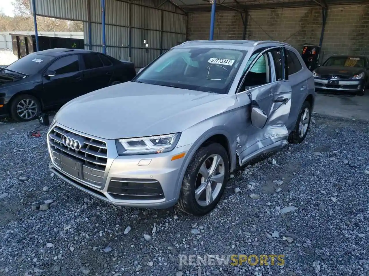 2 Photograph of a damaged car WA1BNAFY2L2010450 AUDI Q5 2020