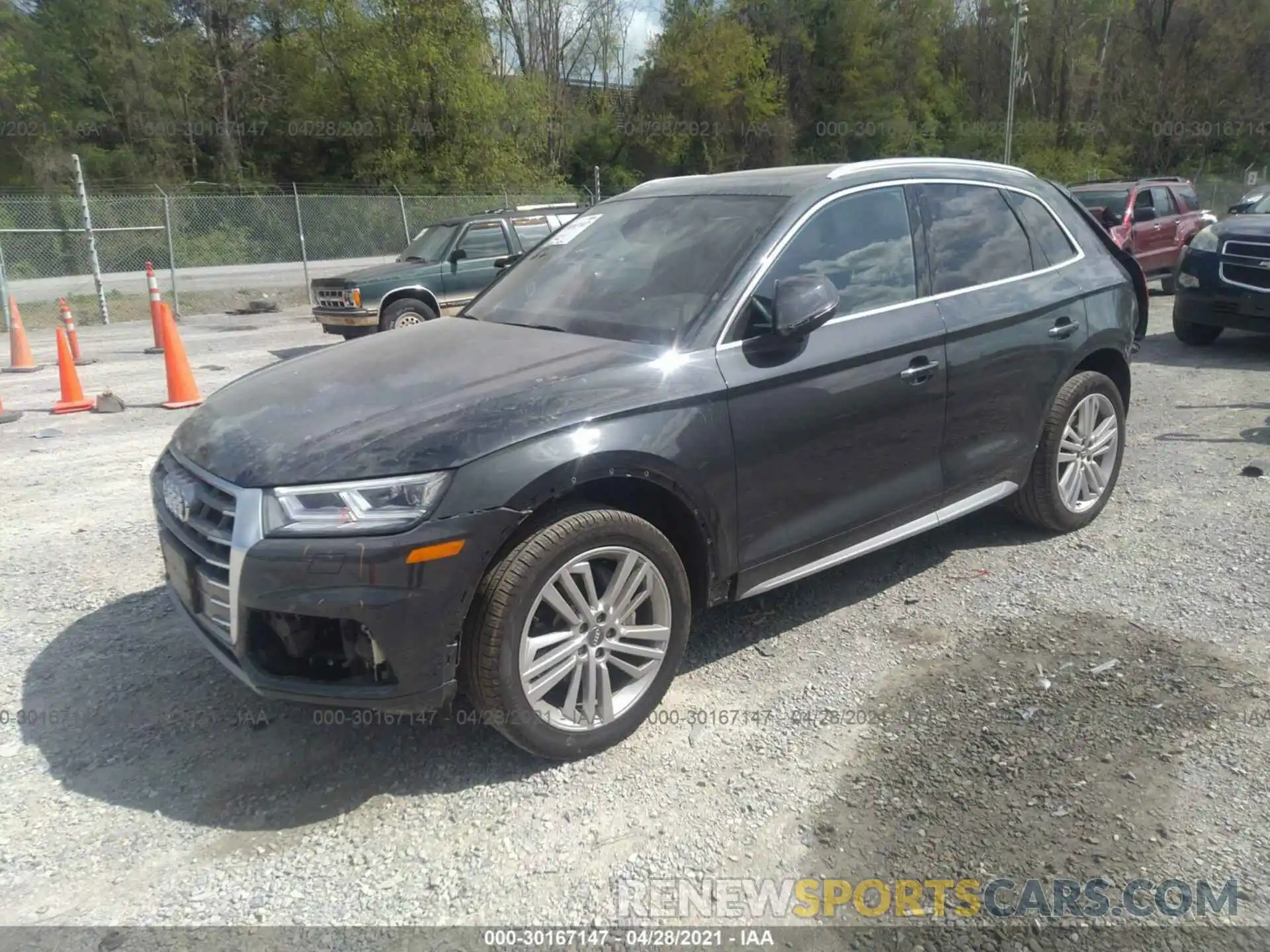 2 Фотография поврежденного автомобиля WA1BNAFY2L2037308 AUDI Q5 2020