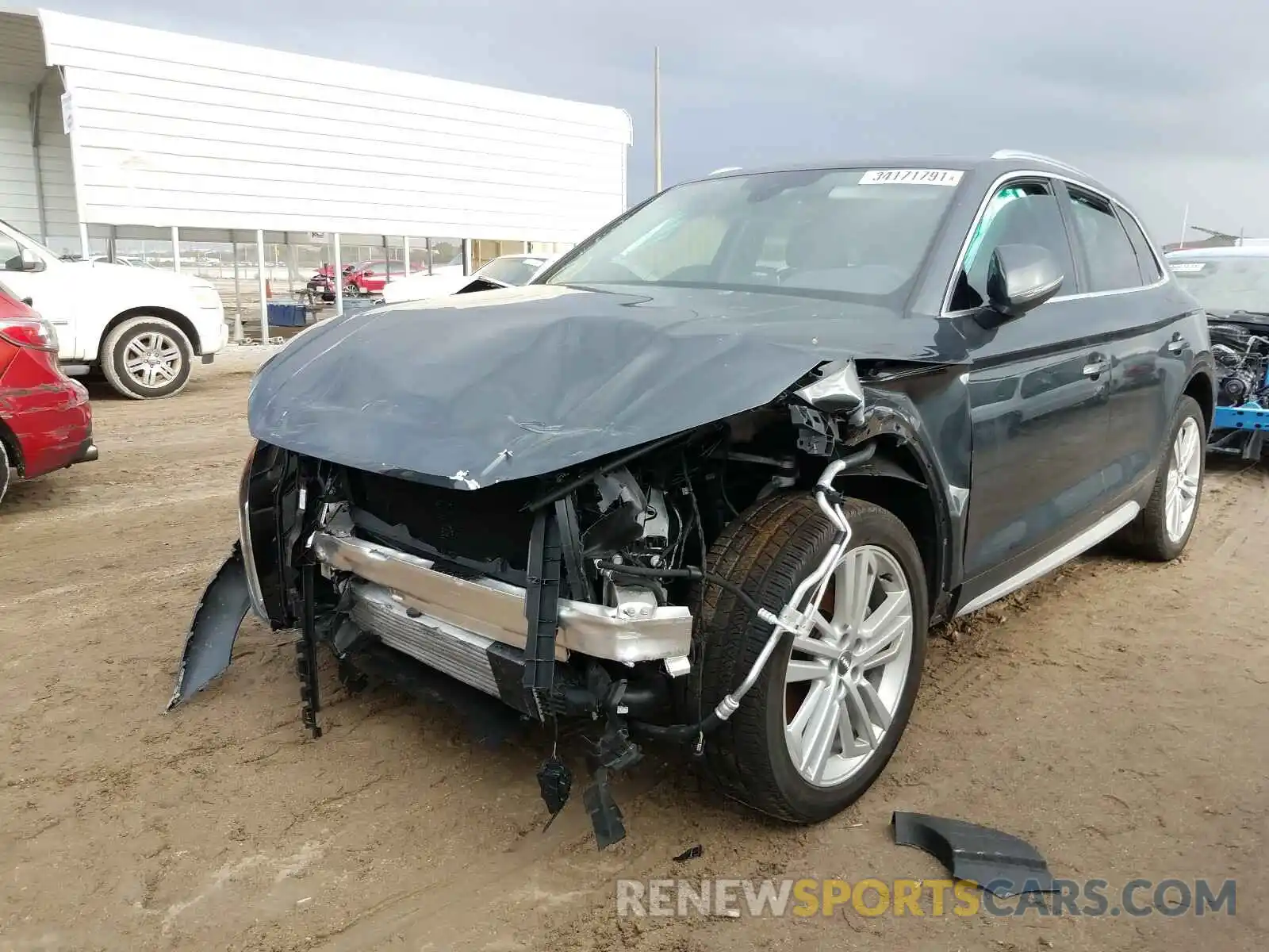 2 Фотография поврежденного автомобиля WA1BNAFY2L2085634 AUDI Q5 2020