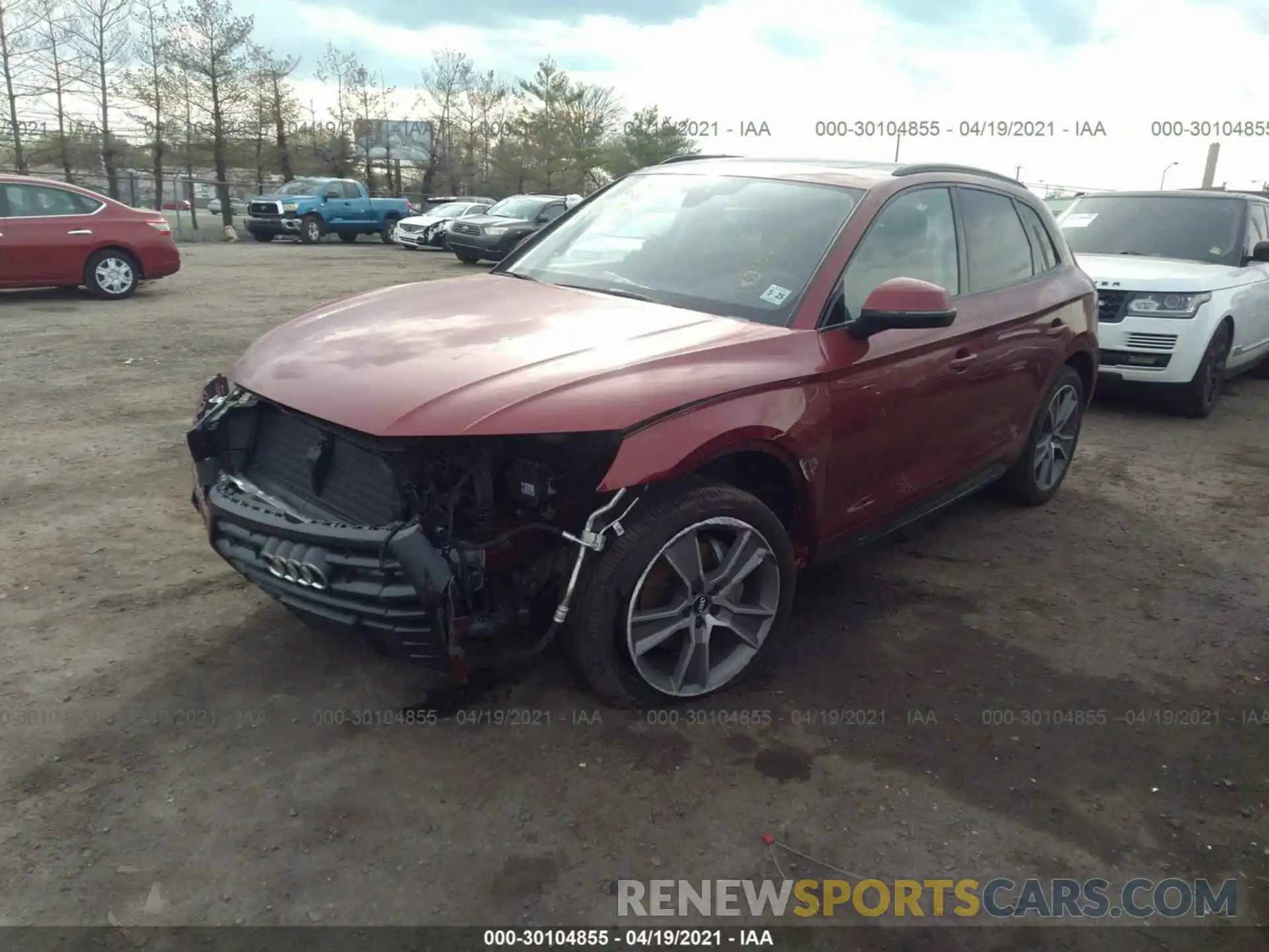 2 Фотография поврежденного автомобиля WA1BNAFY3L2086761 AUDI Q5 2020