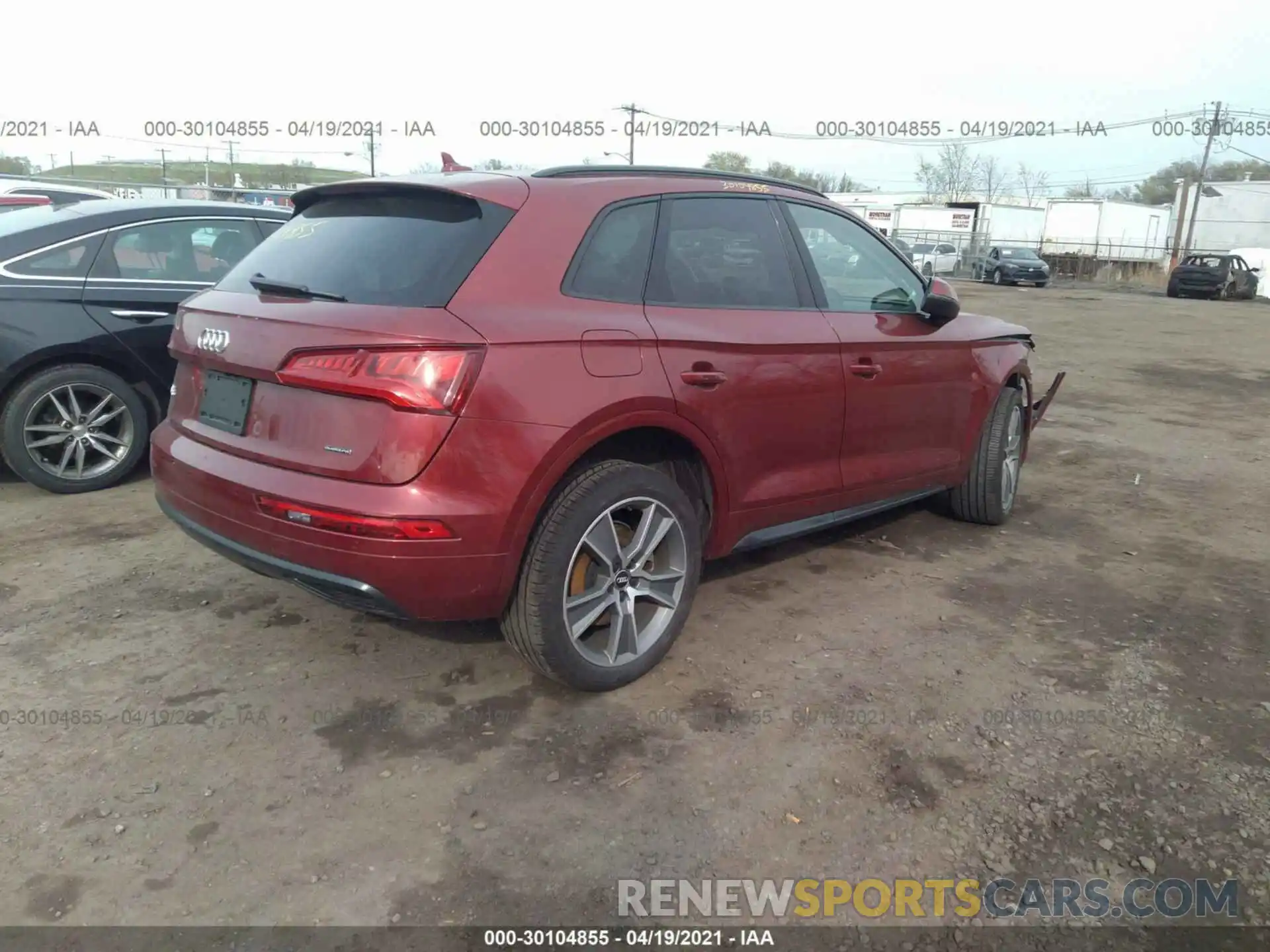 4 Фотография поврежденного автомобиля WA1BNAFY3L2086761 AUDI Q5 2020