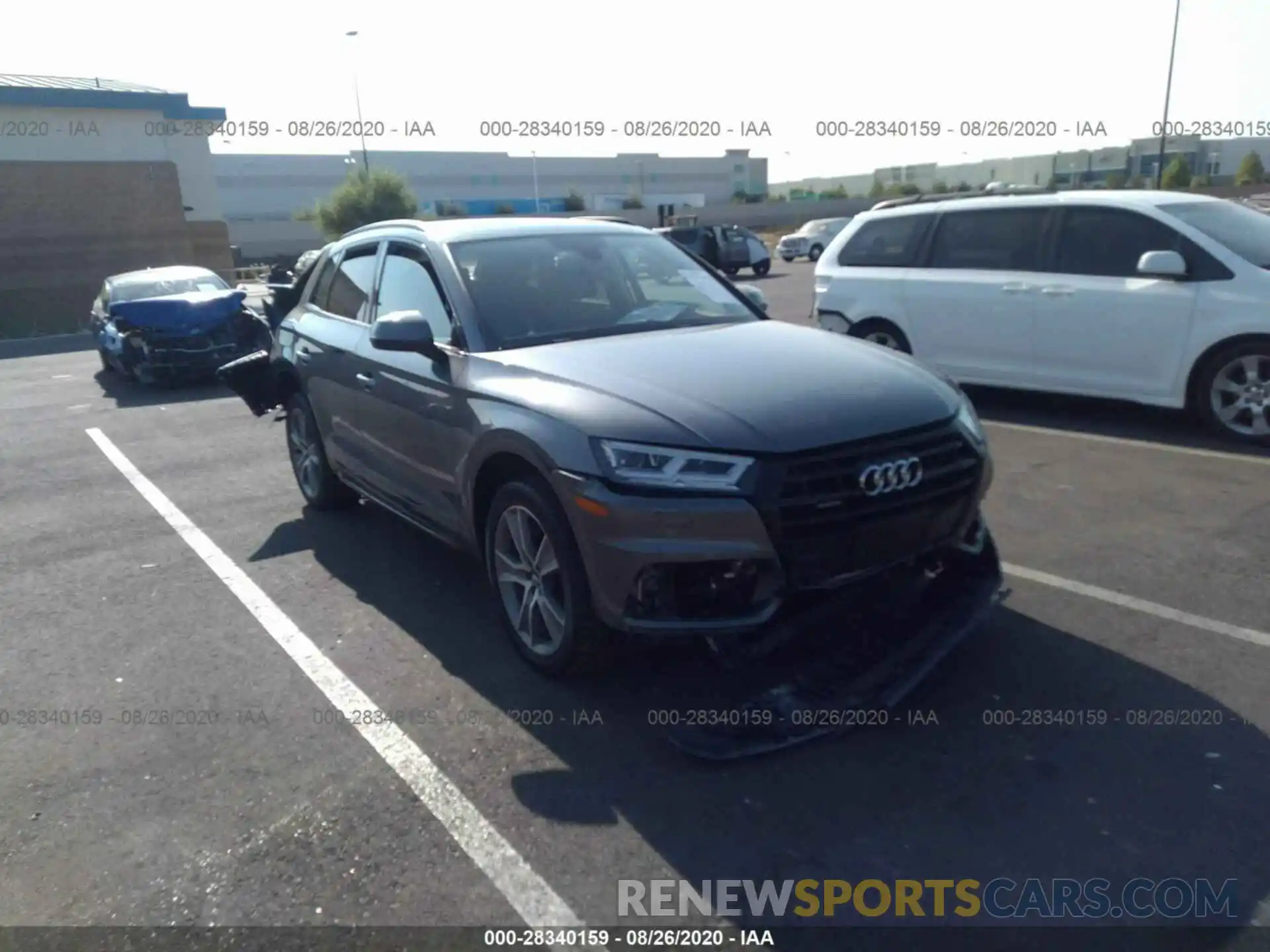 1 Фотография поврежденного автомобиля WA1BNAFY4L2009963 AUDI Q5 2020