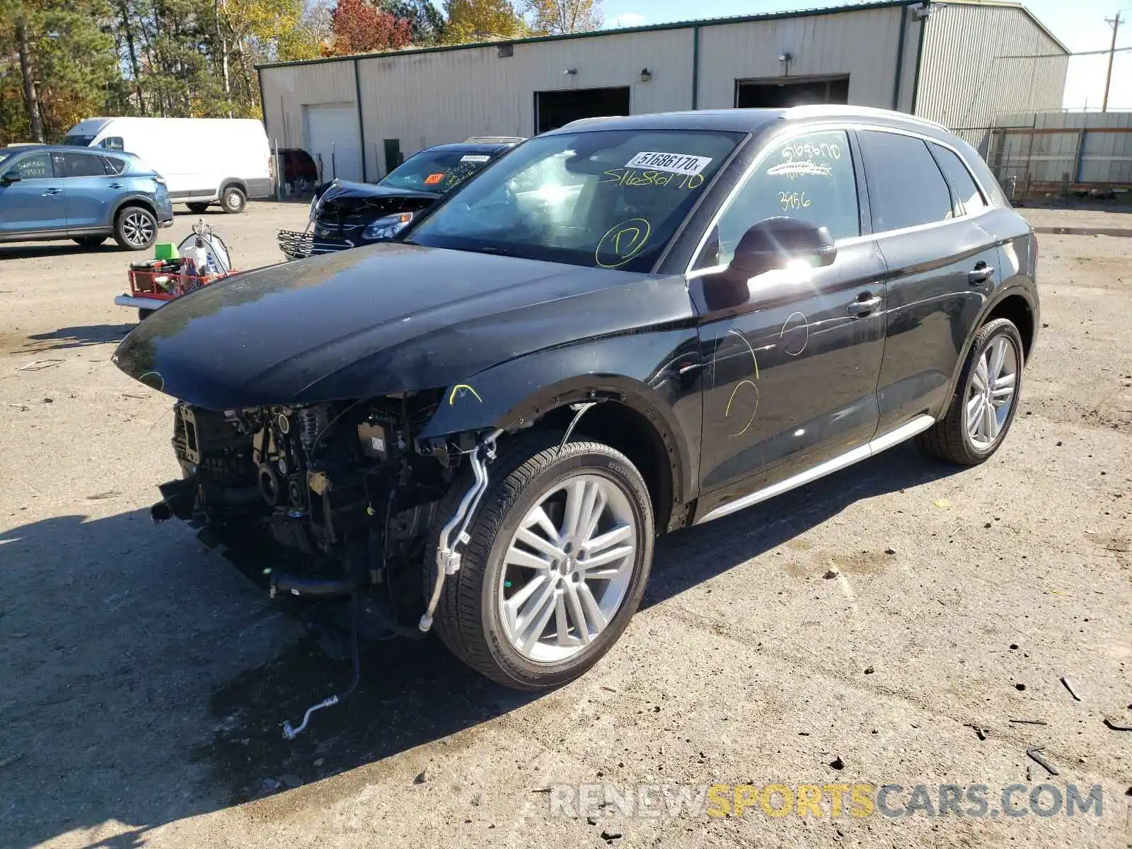 2 Фотография поврежденного автомобиля WA1BNAFY4L2076322 AUDI Q5 2020