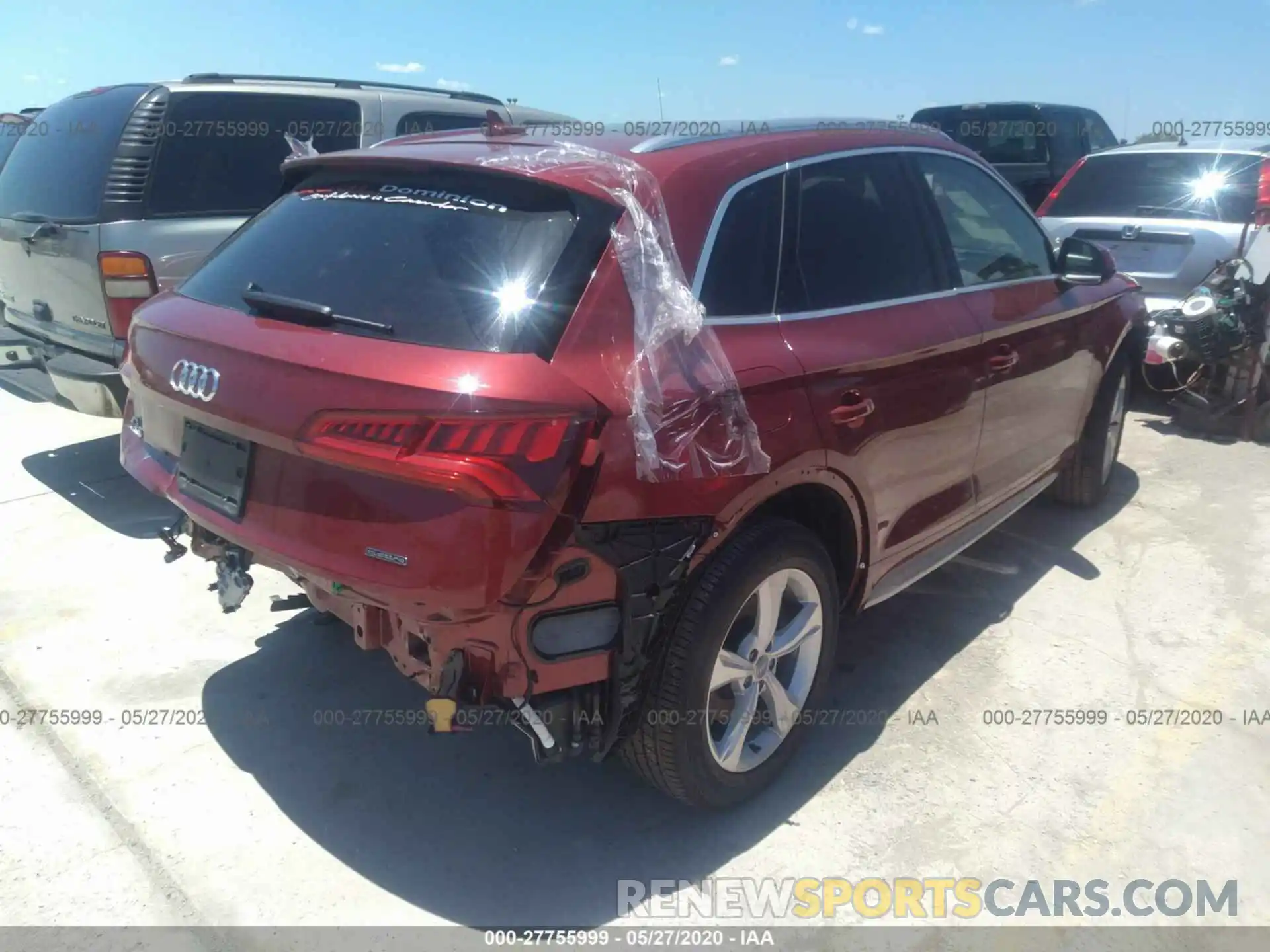 4 Фотография поврежденного автомобиля WA1BNAFY5L2007672 AUDI Q5 2020