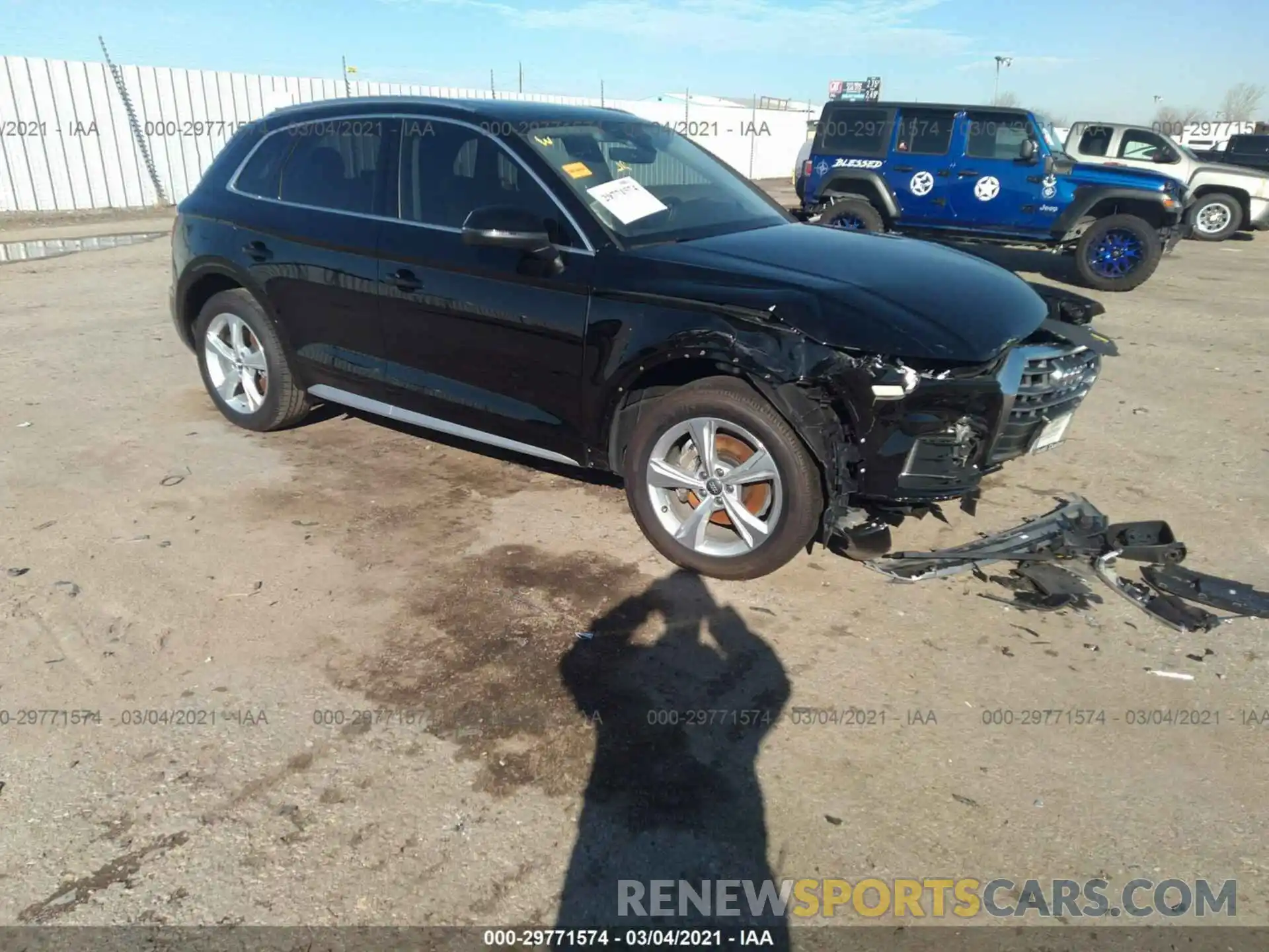 1 Фотография поврежденного автомобиля WA1BNAFY7L2072622 AUDI Q5 2020