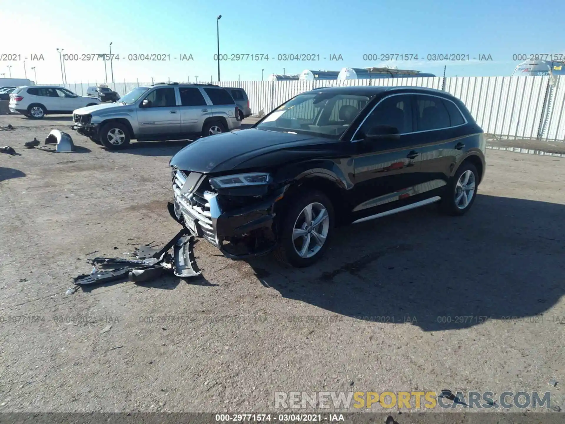 2 Фотография поврежденного автомобиля WA1BNAFY7L2072622 AUDI Q5 2020