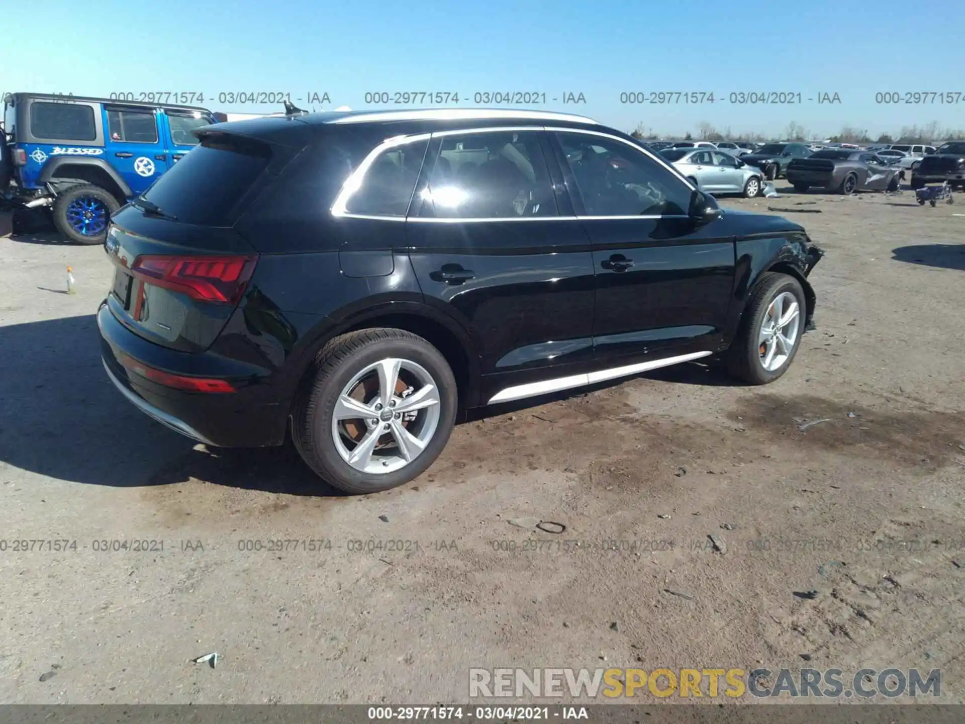 4 Фотография поврежденного автомобиля WA1BNAFY7L2072622 AUDI Q5 2020