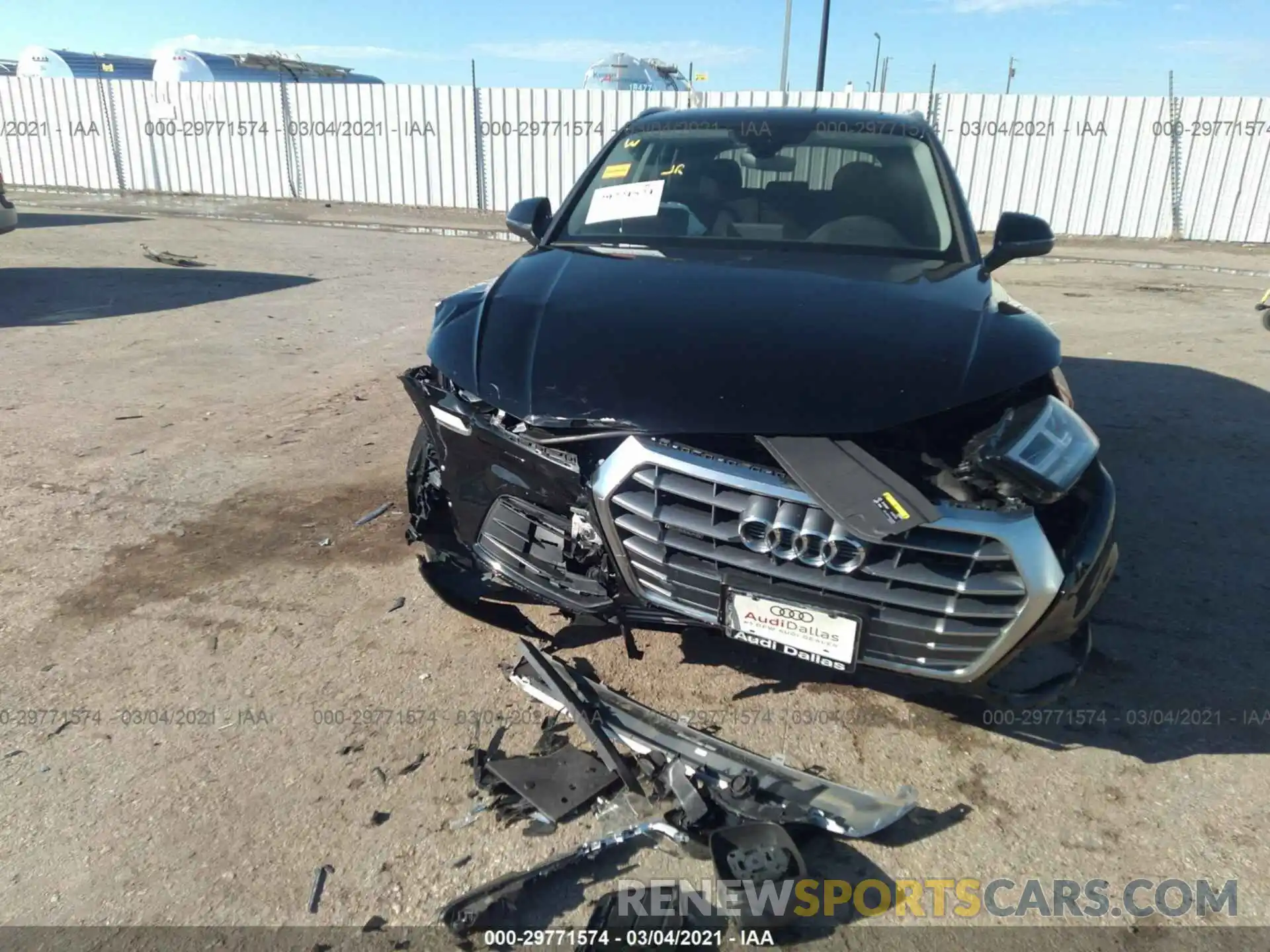 6 Фотография поврежденного автомобиля WA1BNAFY7L2072622 AUDI Q5 2020