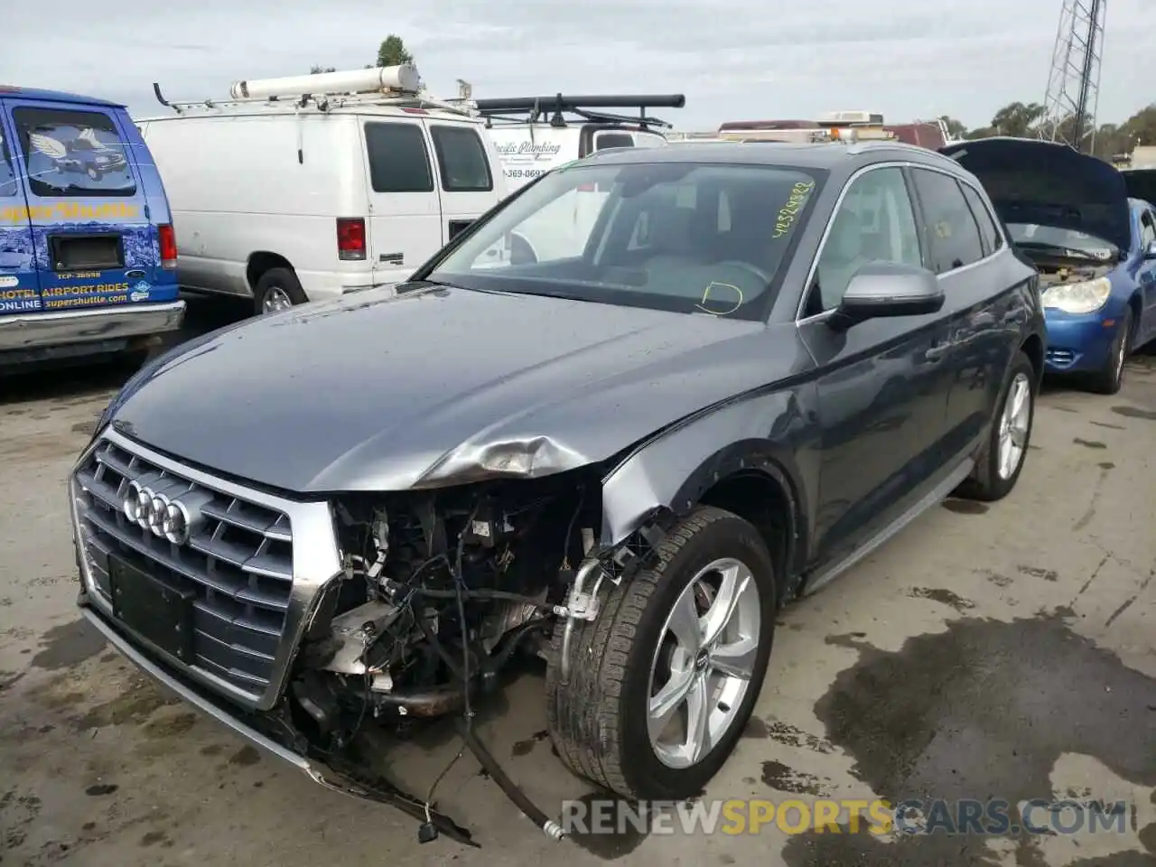 2 Фотография поврежденного автомобиля WA1BNAFY7L2100287 AUDI Q5 2020