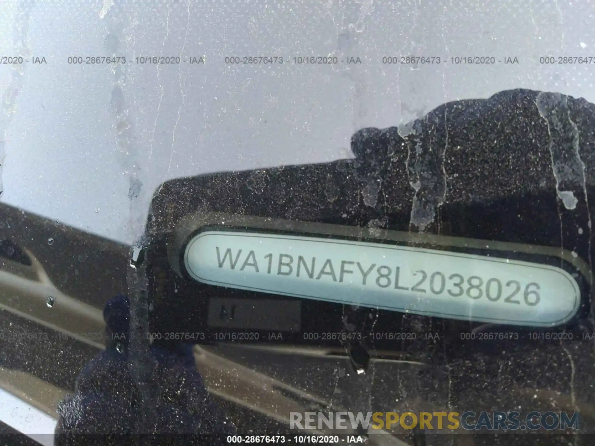 9 Фотография поврежденного автомобиля WA1BNAFY8L2038026 AUDI Q5 2020