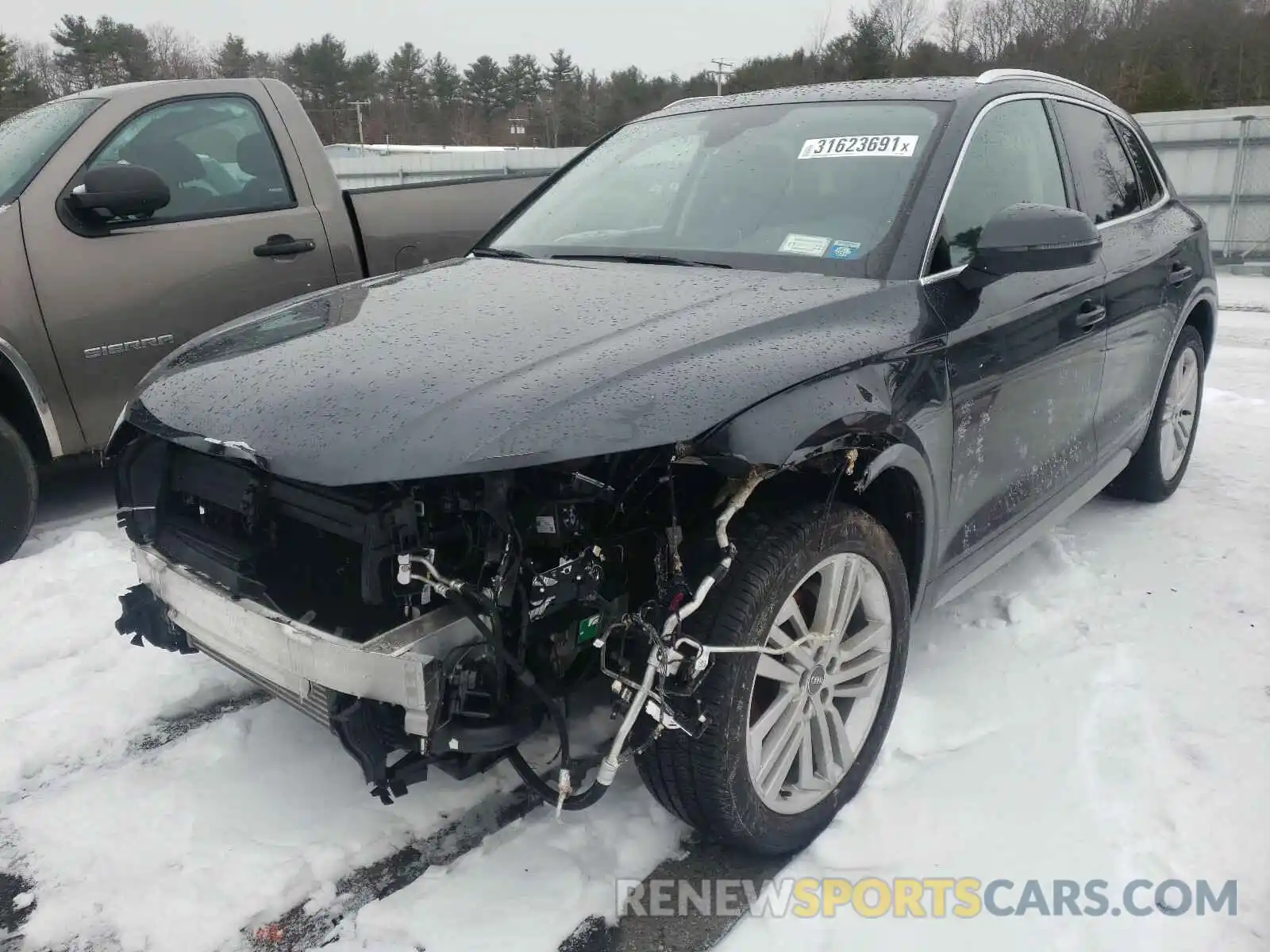 2 Фотография поврежденного автомобиля WA1BNAFY8L2062066 AUDI Q5 2020