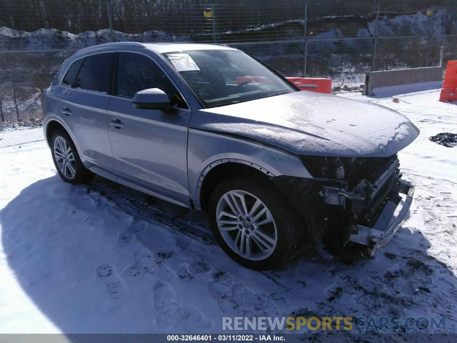 1 Фотография поврежденного автомобиля WA1BNAFY8L2076128 AUDI Q5 2020