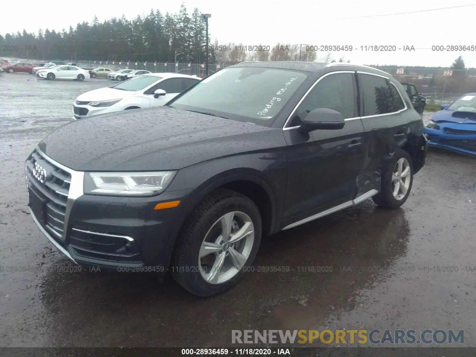 2 Фотография поврежденного автомобиля WA1BNAFY8L2083578 AUDI Q5 2020