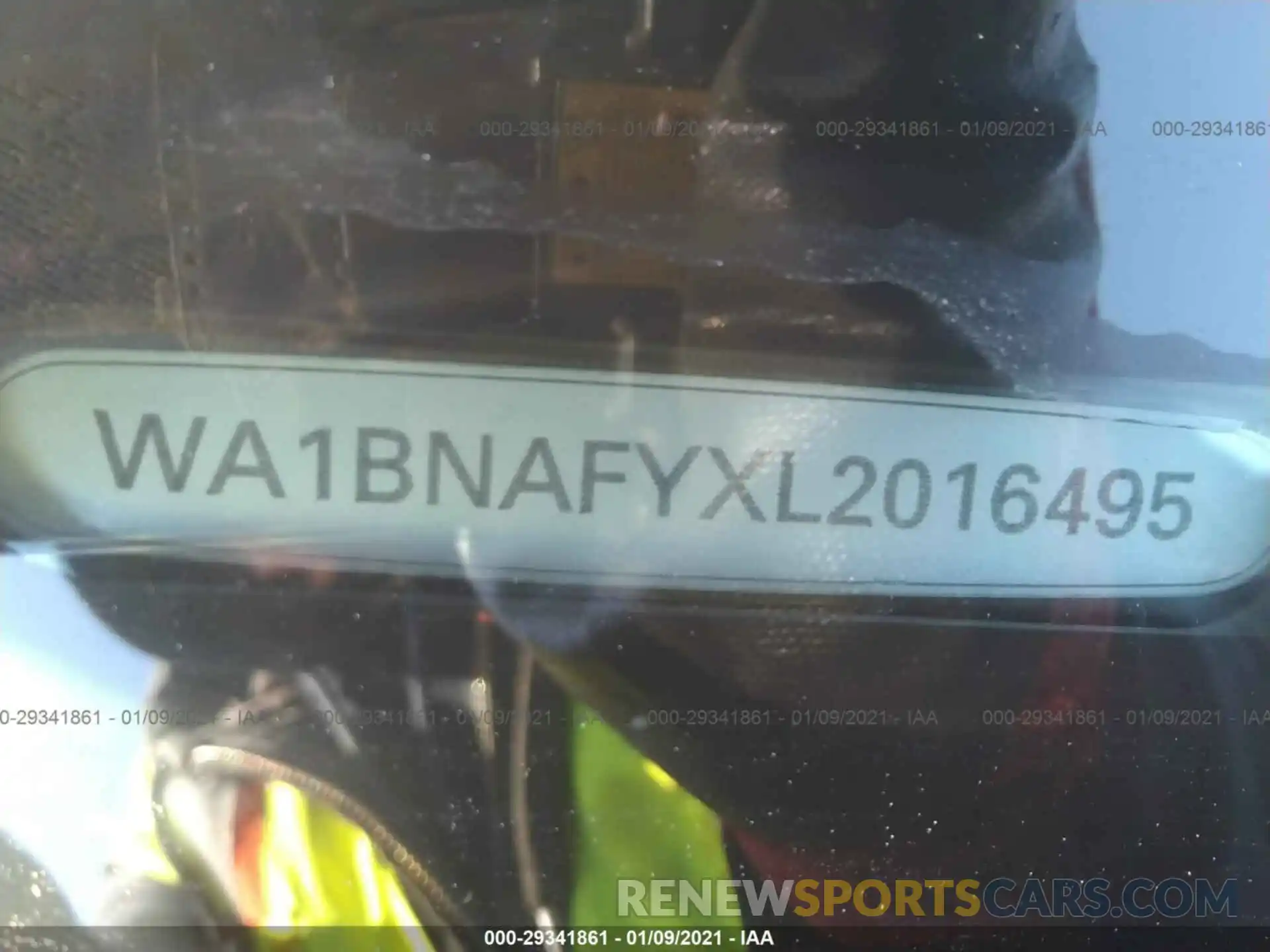 9 Photograph of a damaged car WA1BNAFYXL2016495 AUDI Q5 2020