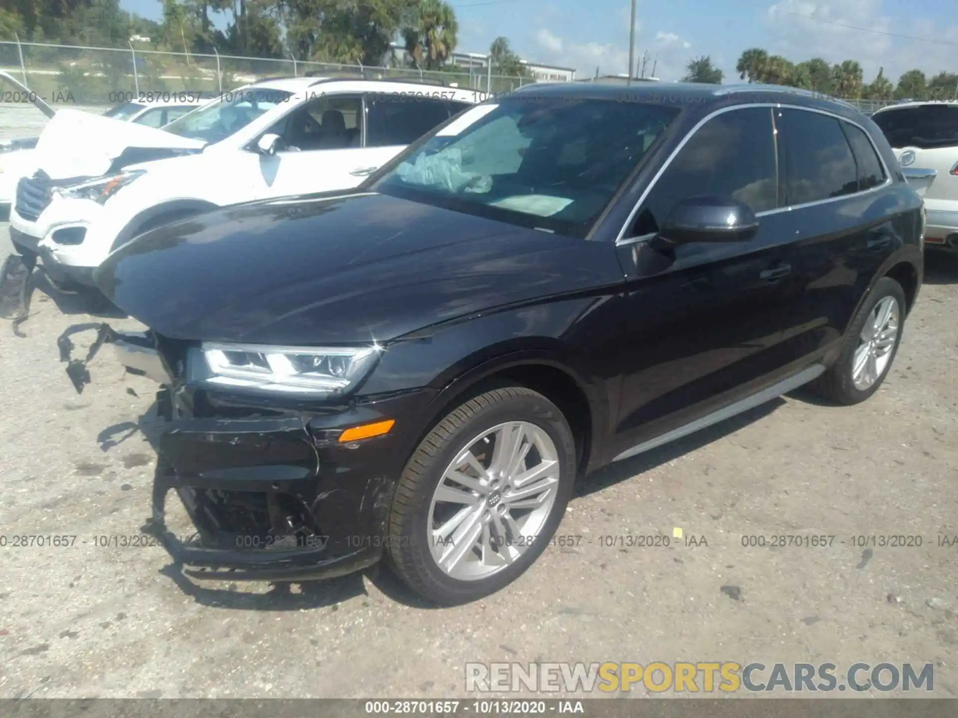 2 Фотография поврежденного автомобиля WA1BNAFYXL2021793 AUDI Q5 2020