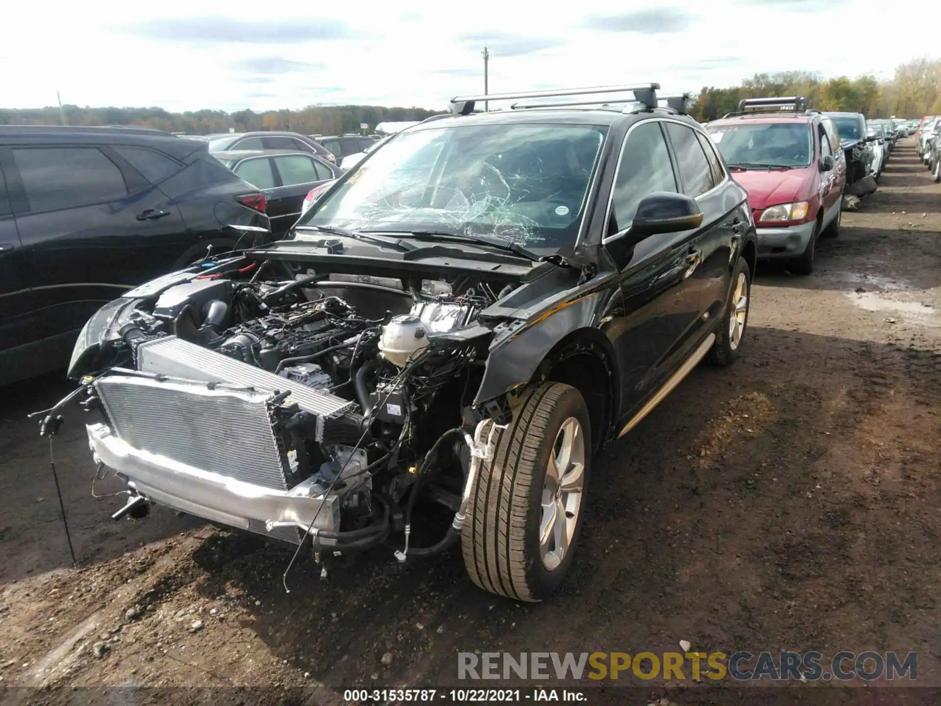 2 Photograph of a damaged car WA1BNAFYXL2103121 AUDI Q5 2020