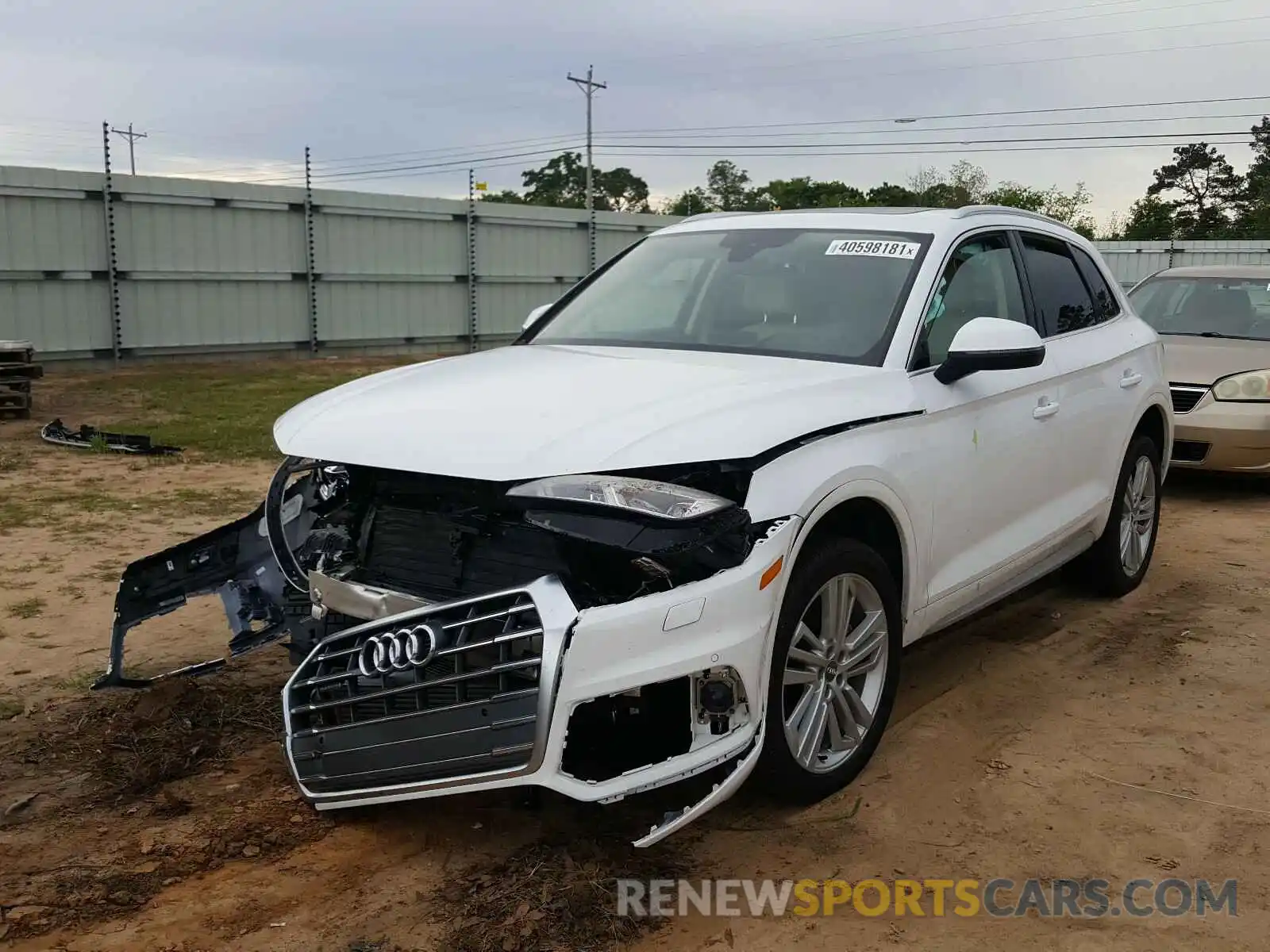 2 Фотография поврежденного автомобиля WA1CNAFY1L2075598 AUDI Q5 2020