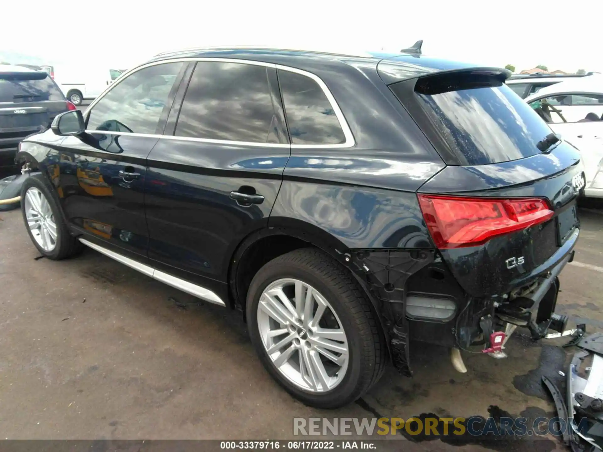 3 Фотография поврежденного автомобиля WA1CNAFY5L2002136 AUDI Q5 2020