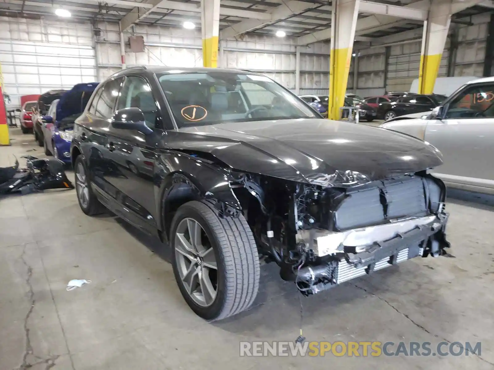 1 Фотография поврежденного автомобиля WA1CNAFY5L2055578 AUDI Q5 2020