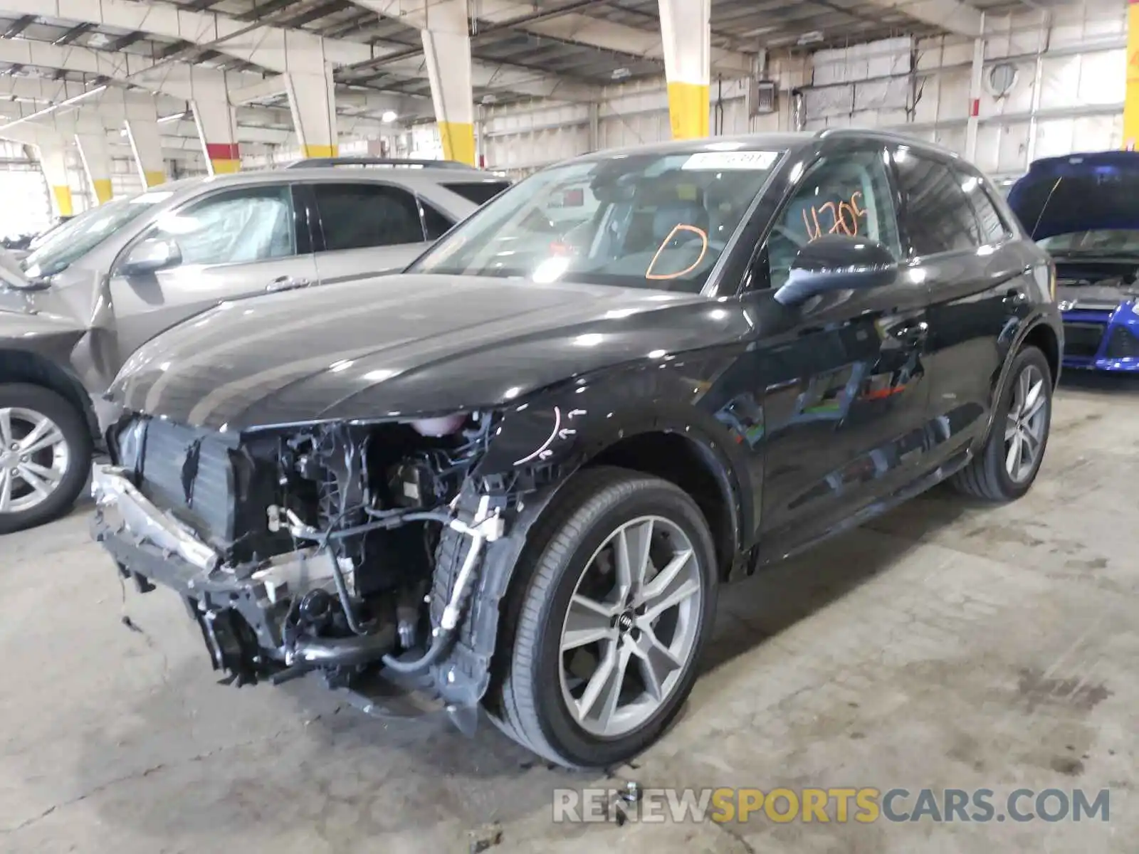 2 Фотография поврежденного автомобиля WA1CNAFY5L2055578 AUDI Q5 2020