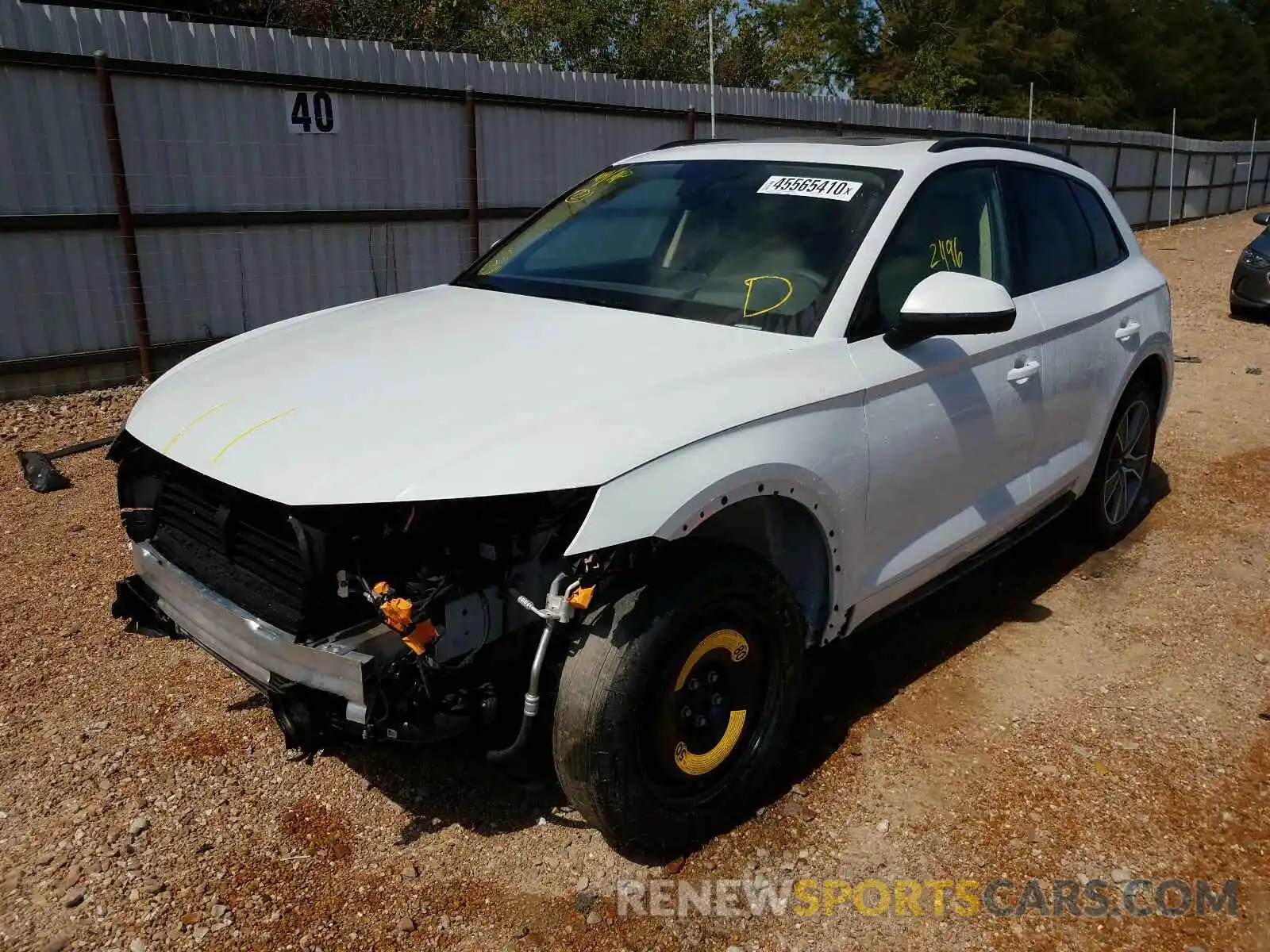 2 Photograph of a damaged car WA1CNAFY7L2078781 AUDI Q5 2020