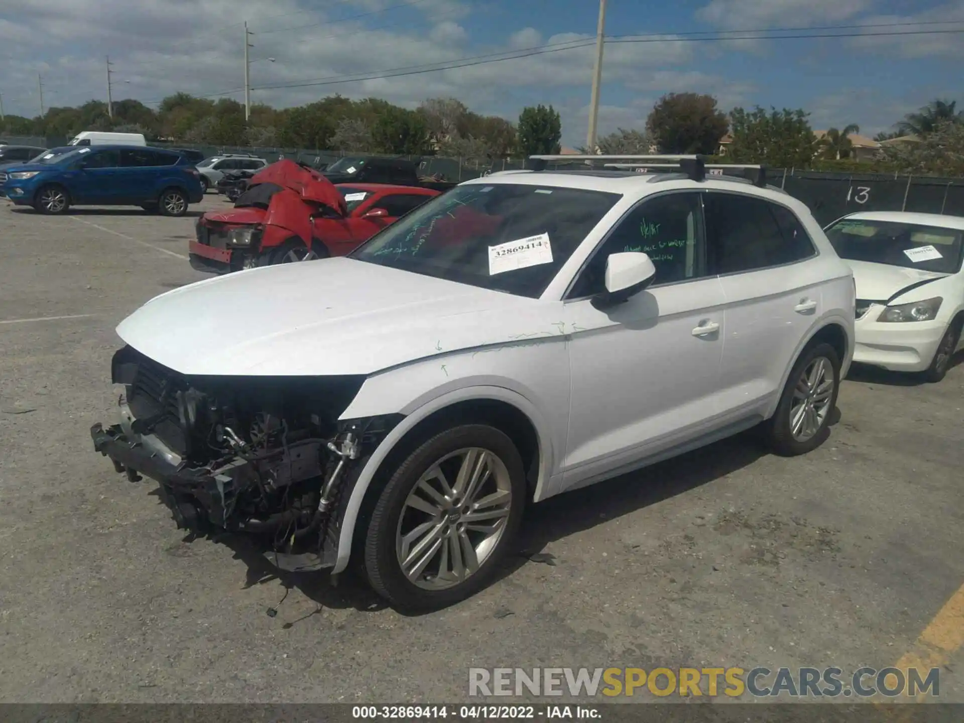 2 Photograph of a damaged car WA1CNAFY8L2065375 AUDI Q5 2020