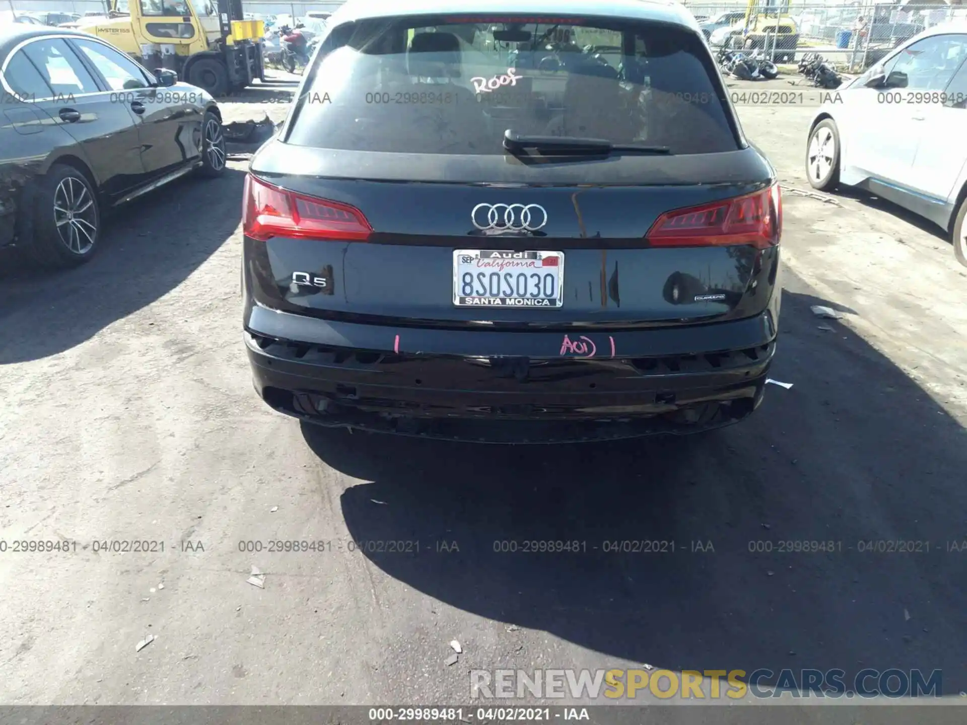 6 Photograph of a damaged car WA1E2AFY3L2074745 AUDI Q5 2020