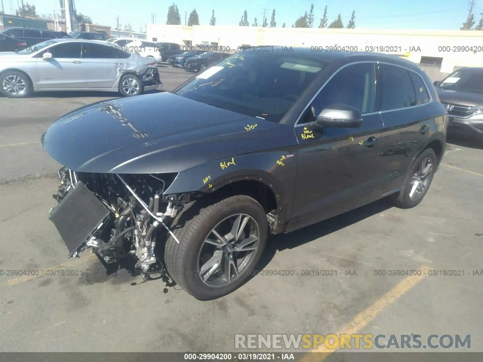 2 Photograph of a damaged car WA1E2AFY3L2080450 AUDI Q5 2020