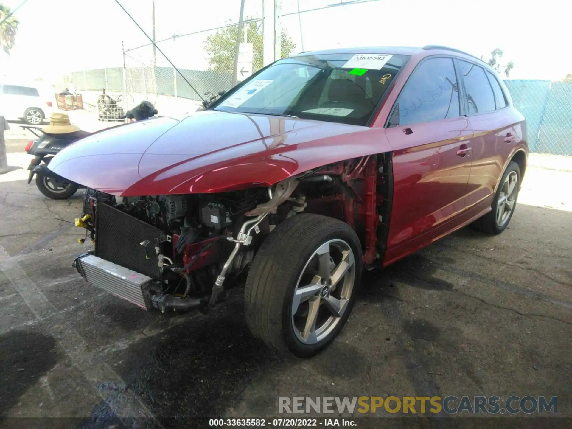 2 Photograph of a damaged car WA1ENAFY0L2074340 AUDI Q5 2020