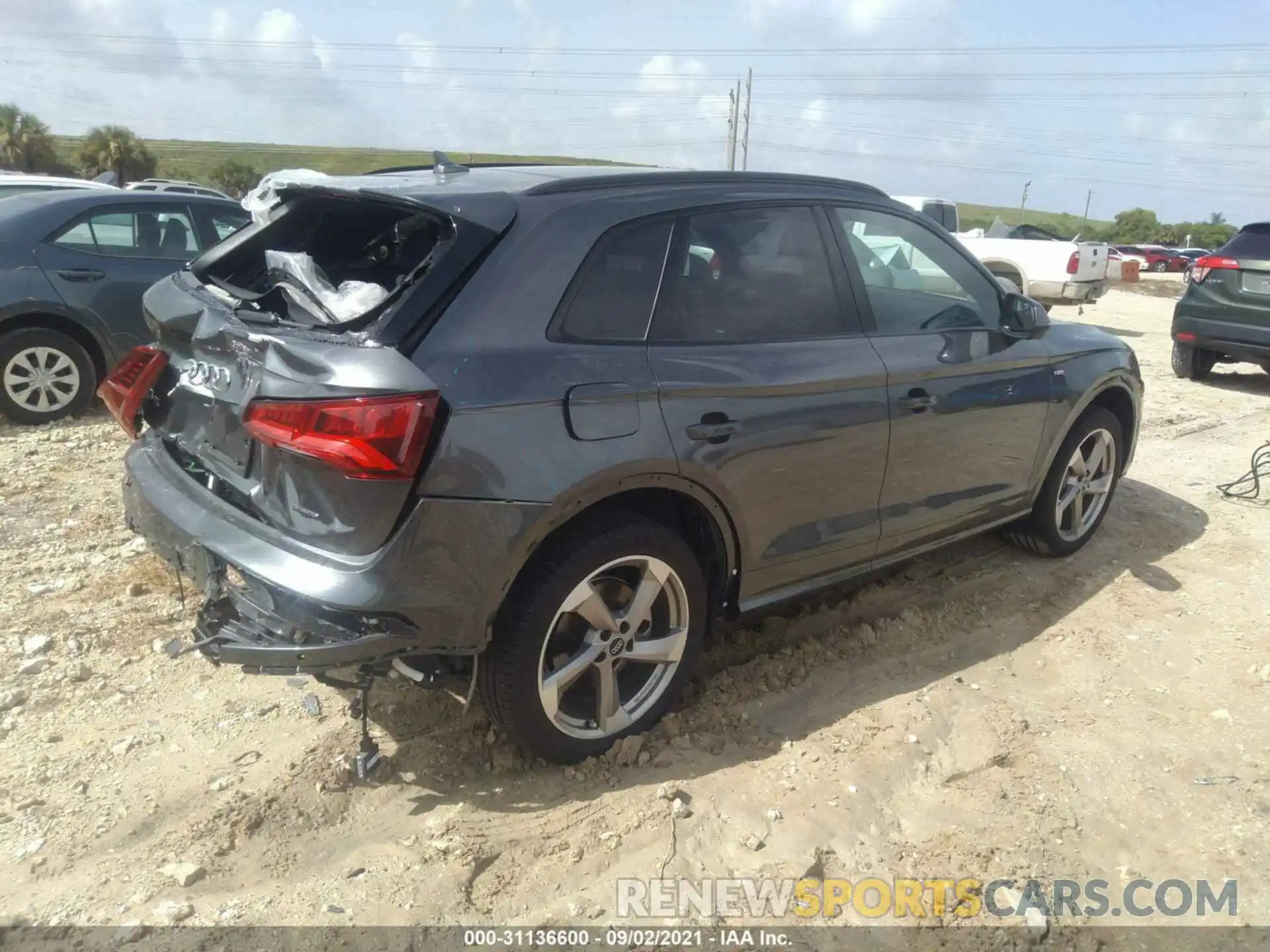 4 Фотография поврежденного автомобиля WA1ENAFY4L2100387 AUDI Q5 2020