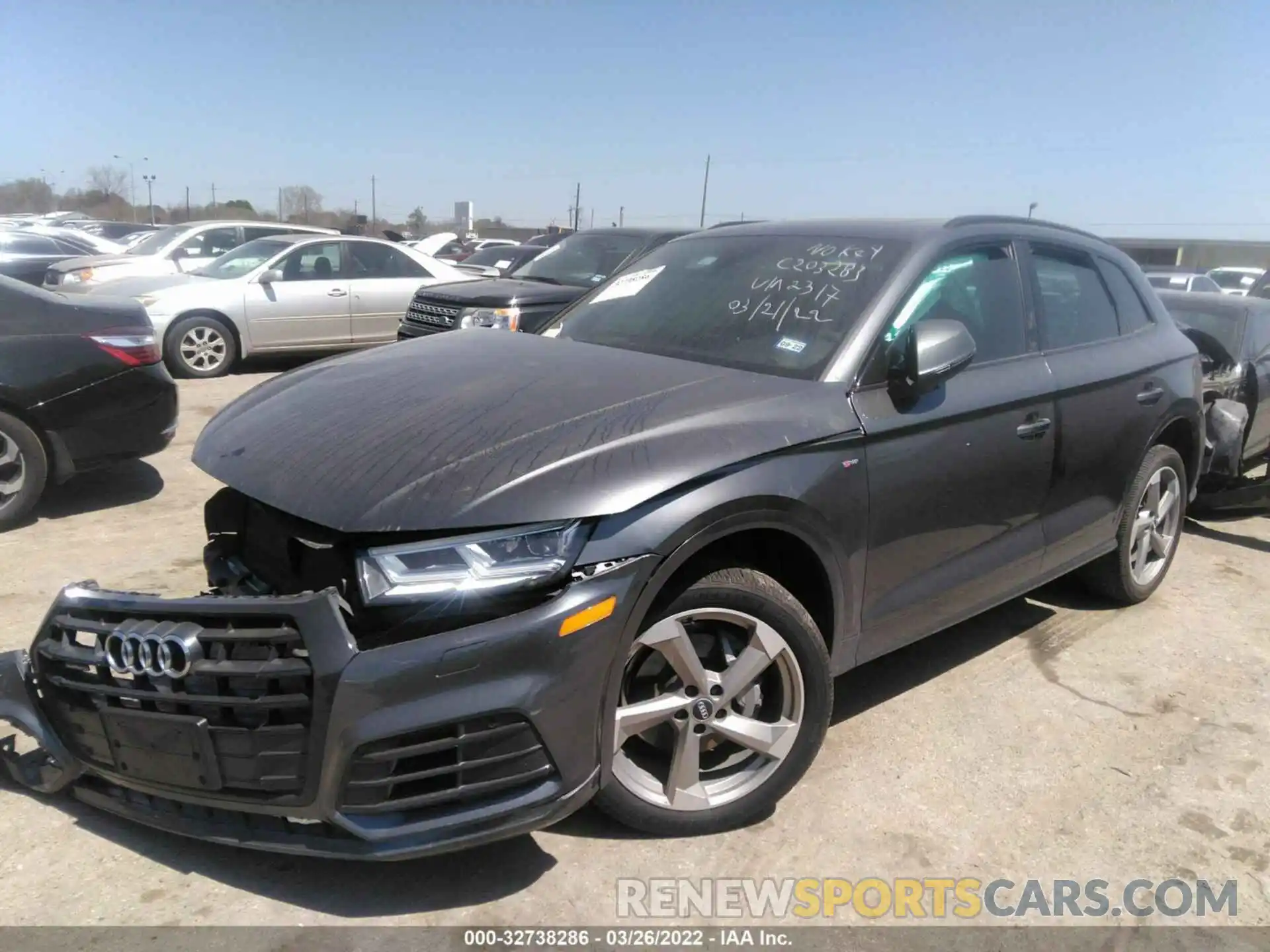 2 Photograph of a damaged car WA1ENAFYXL2112317 AUDI Q5 2020